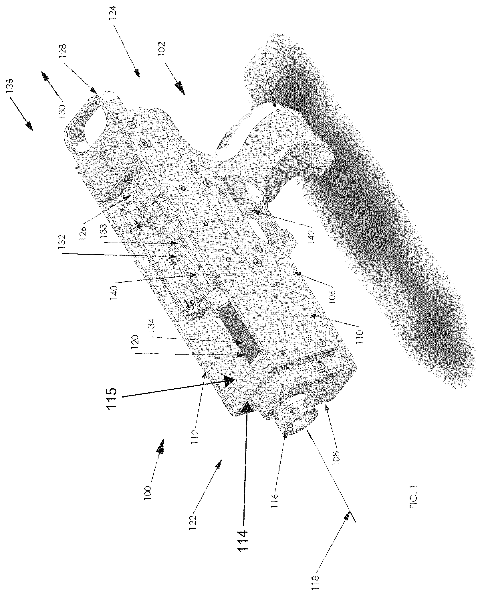 Patent US12320612 Figure 1 – Toy launch apparatus with momentum feature and concentric piston