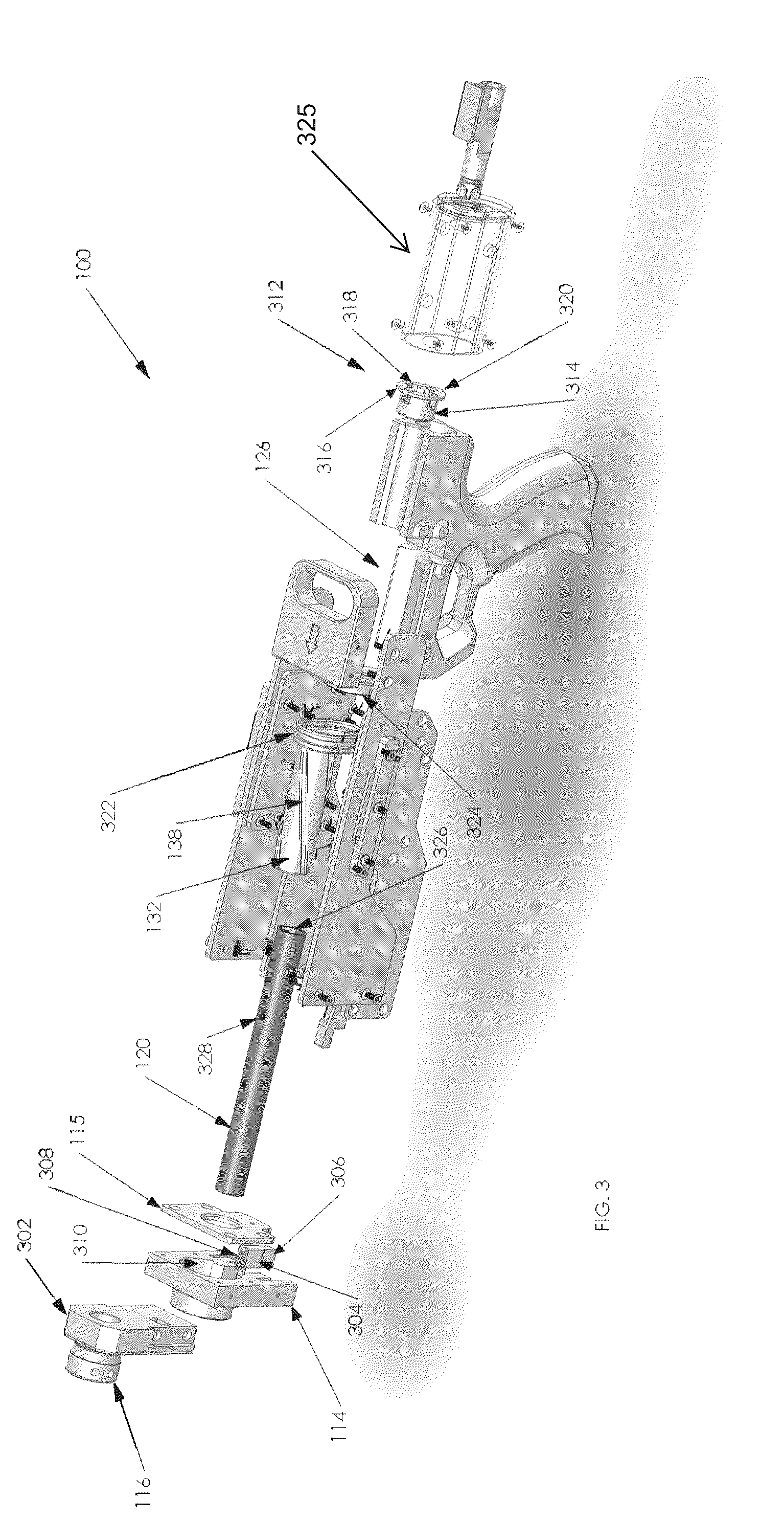 Patent US12320612 Figure 3 – Toy launch apparatus with momentum feature and concentric piston