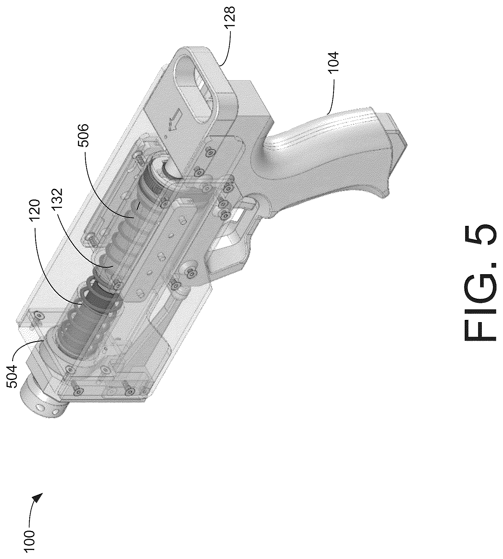 Patent US12320612 Figure 5 – Toy launch apparatus with momentum feature and concentric piston