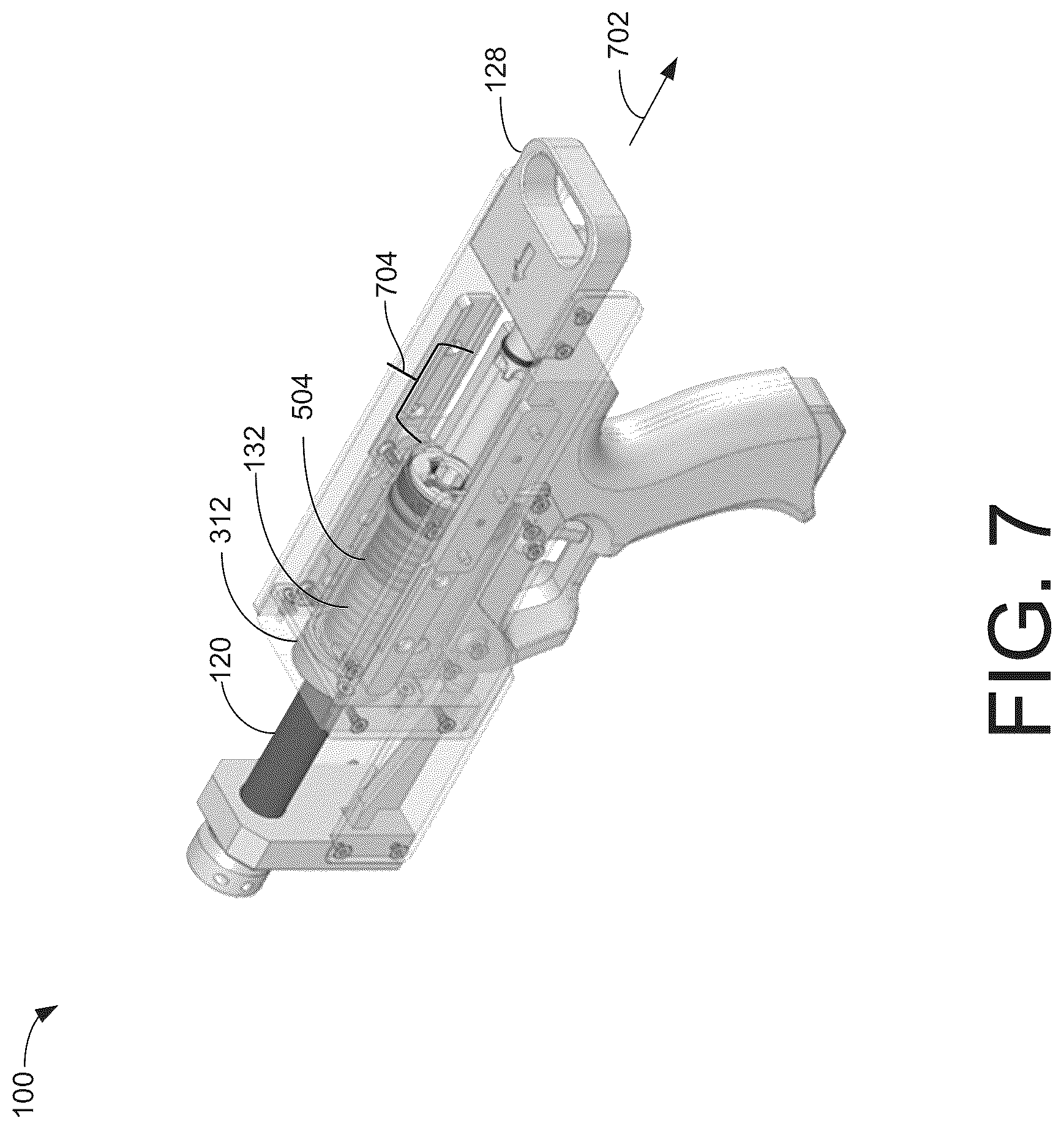 Patent US12320612 Figure 7 – Toy launch apparatus with momentum feature and concentric piston