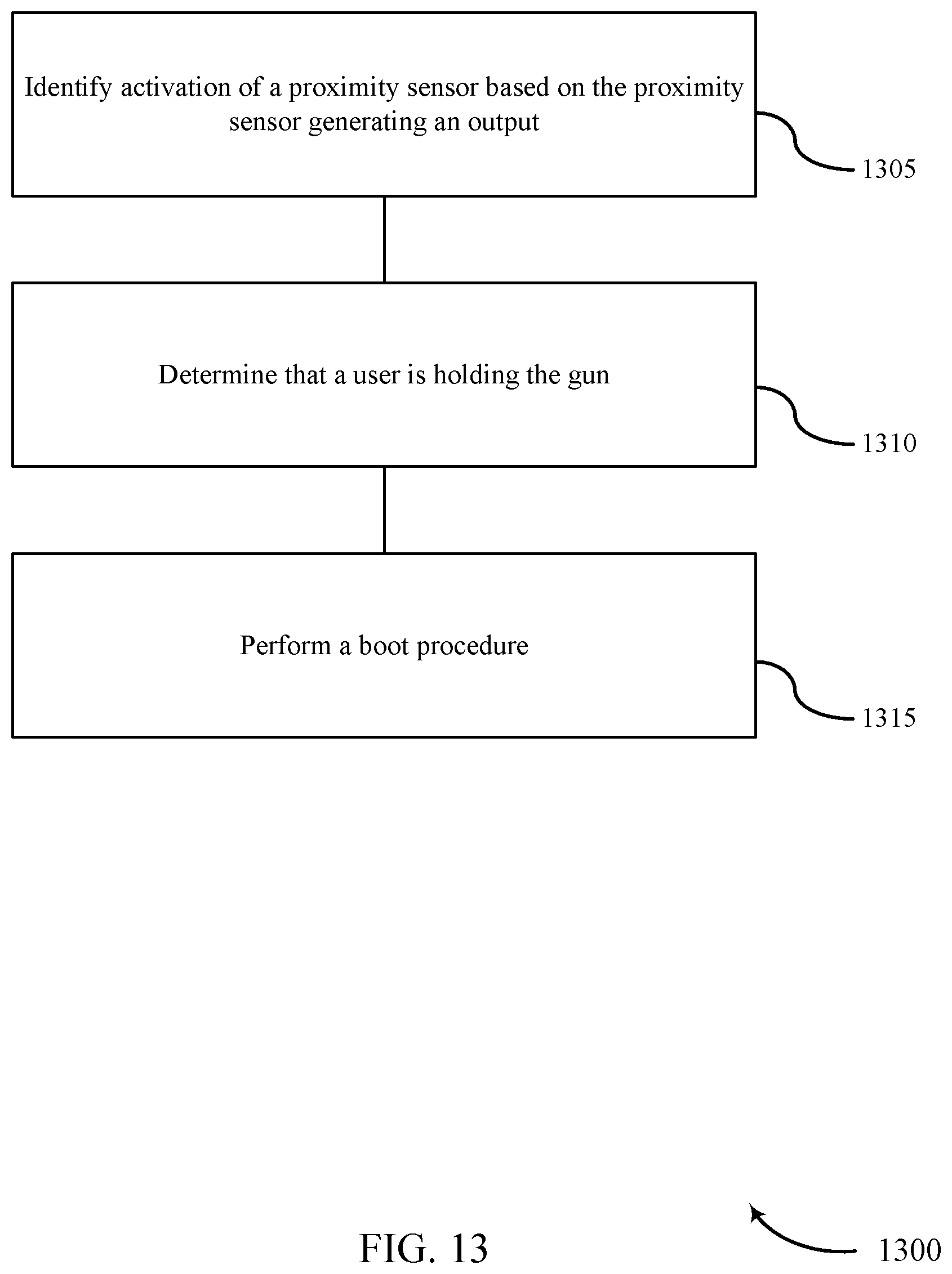 Patent US12320614 Figure 13 – Systems and techniques for determining whether a user is holding a gun