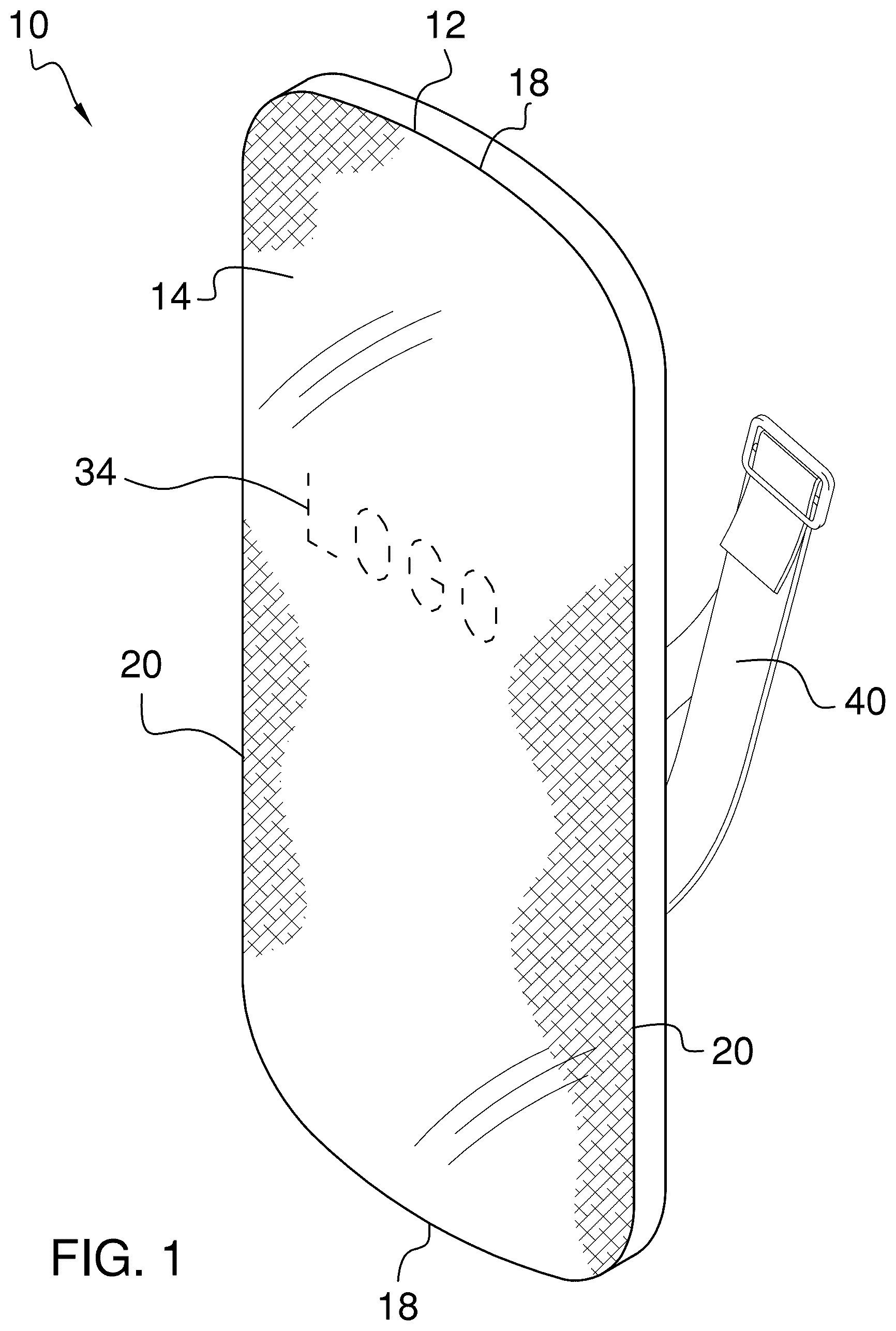 Patent US12320621 Figure 1 – Bulletproof shielding devices and methods