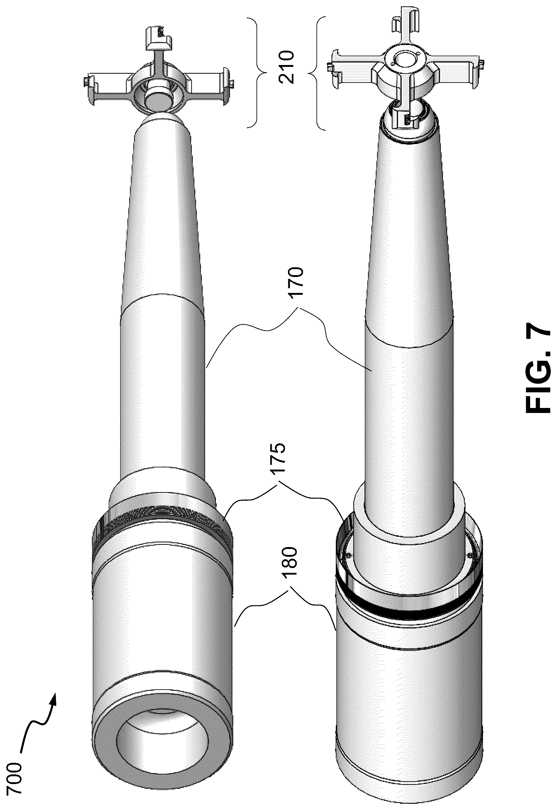 Patent US12320624 Figure 7 – Sacrificial device for sub-caliber munition