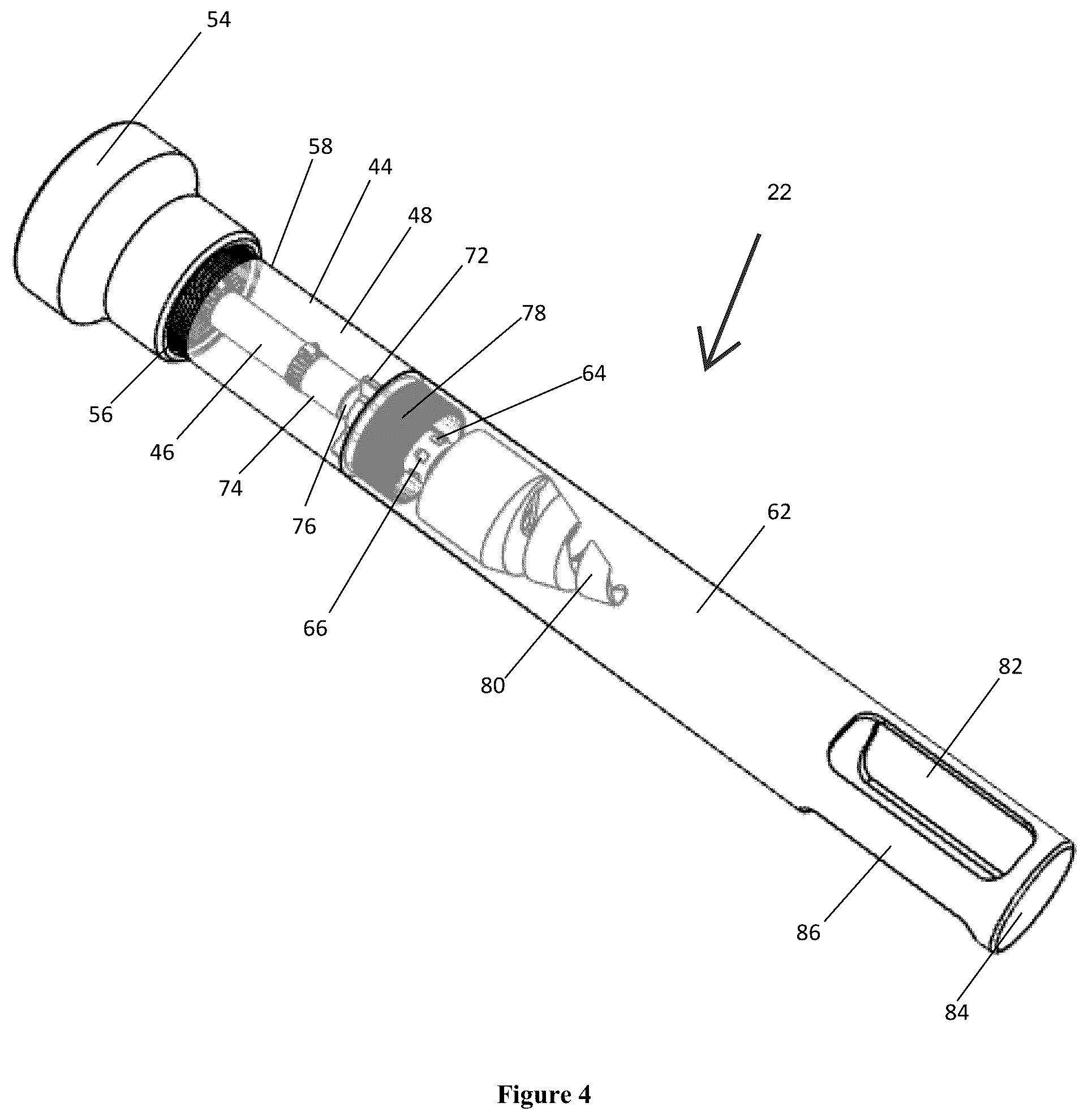 Patent US12320626 Figure 4 – Gel stemming delivery system