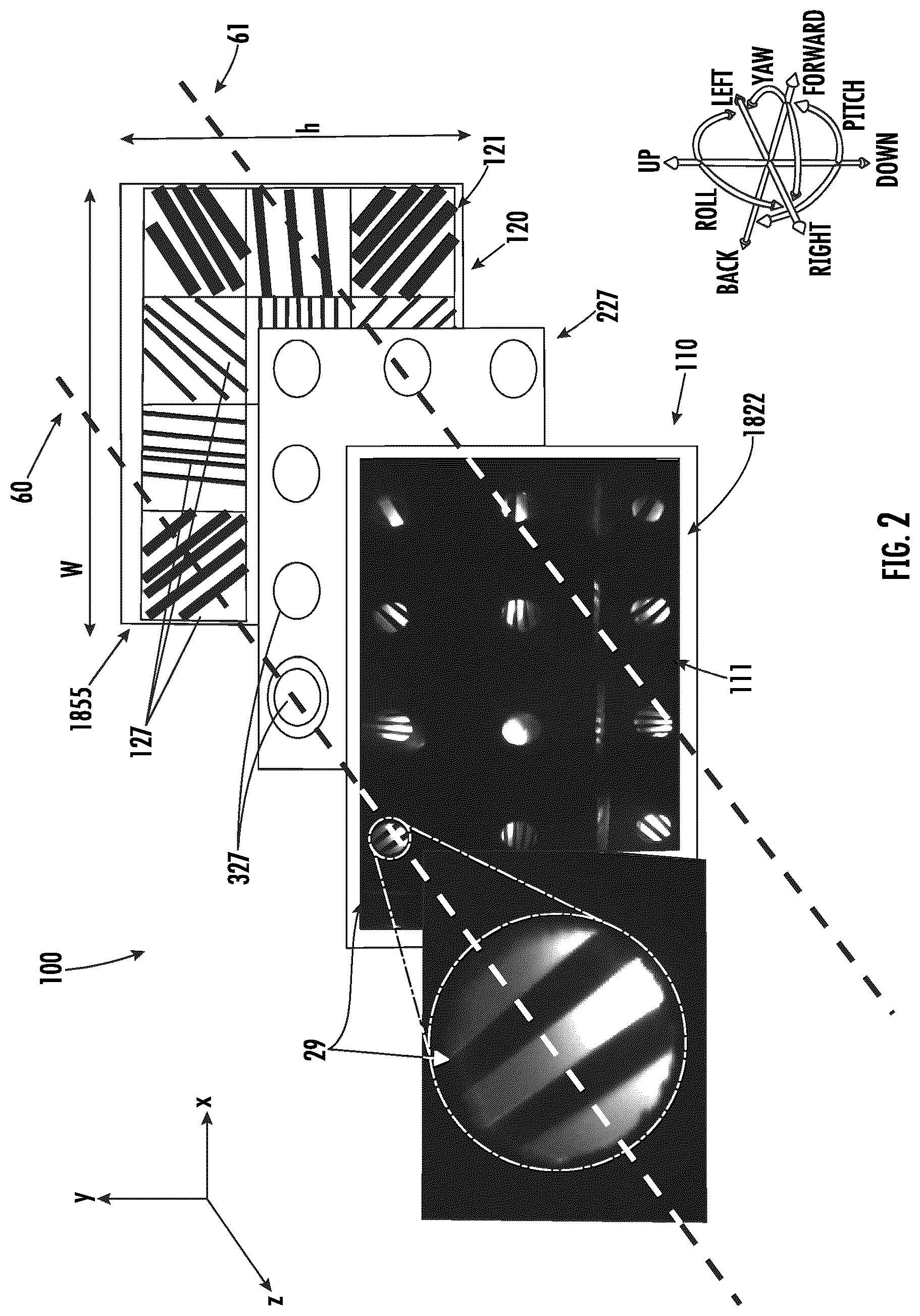 Patent US12320632 Figure 2 – High resolution optical displacement measurement