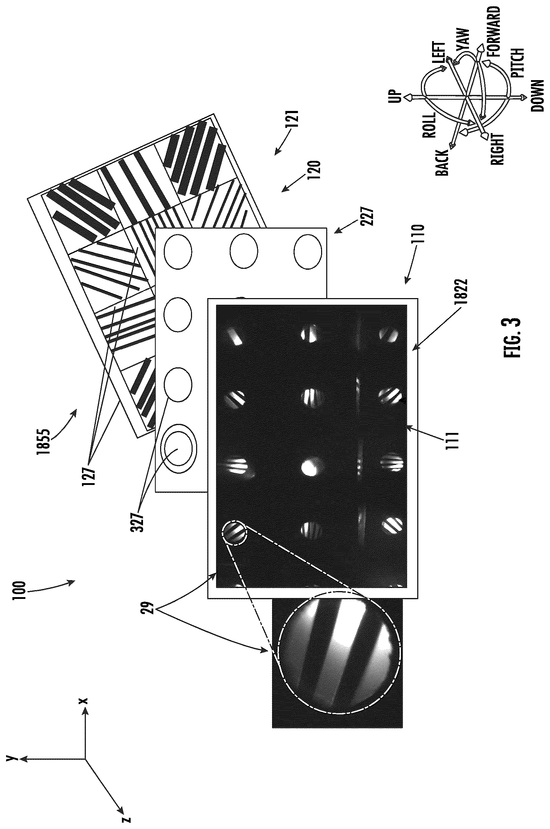 Patent US12320632 Figure 3 – High resolution optical displacement measurement