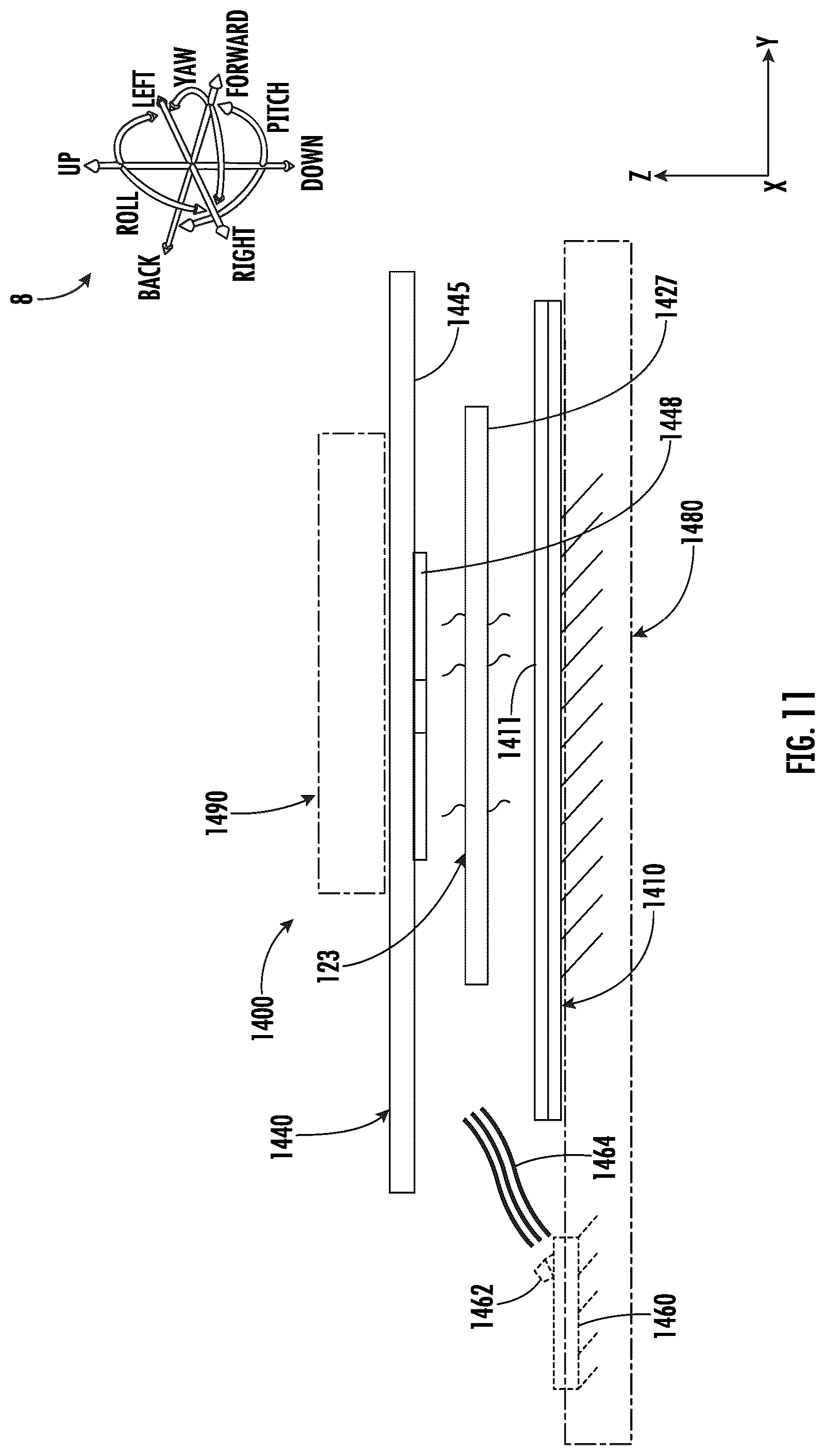 Patent US12320632 Figure 12 – High resolution optical displacement measurement