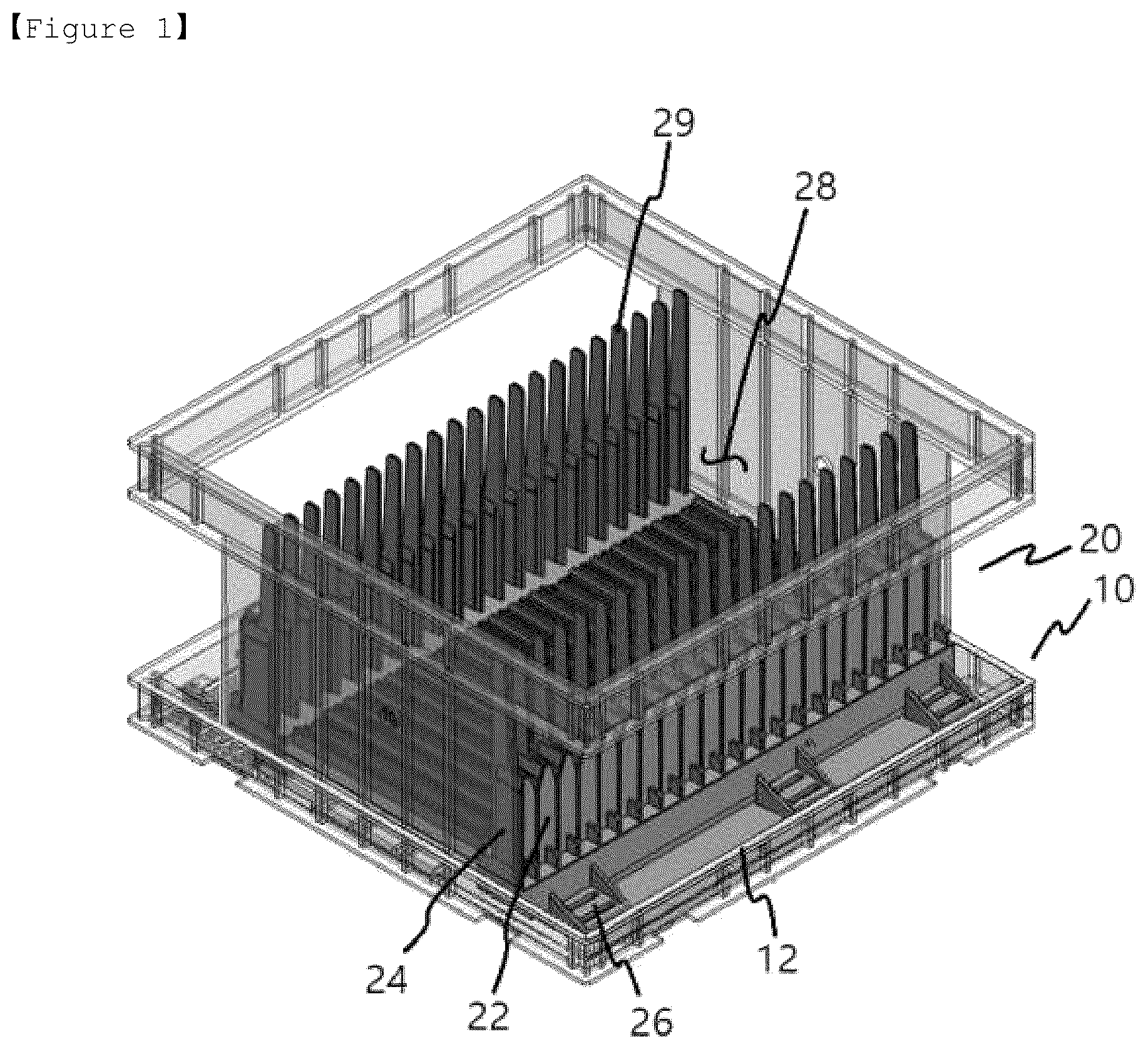 Patent US12320633 Figure 1 – Method for detecting misassembly or misalignment during operation of inner tray, and battery cell activation tray