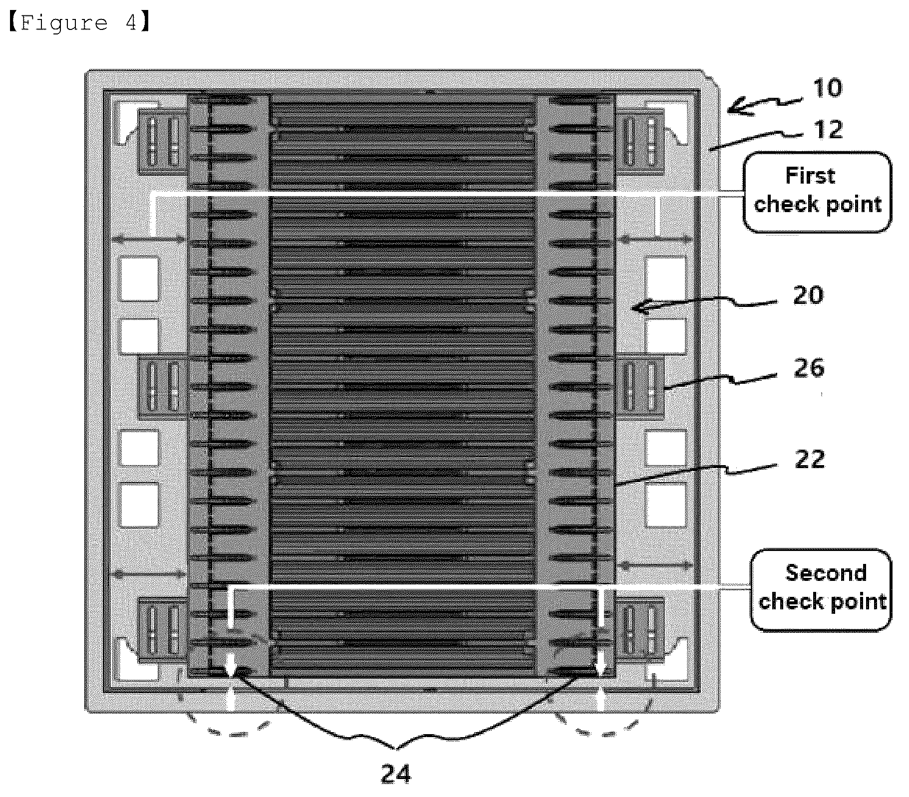 Patent US12320633 Figure 4 – Method for detecting misassembly or misalignment during operation of inner tray, and battery cell activation tray