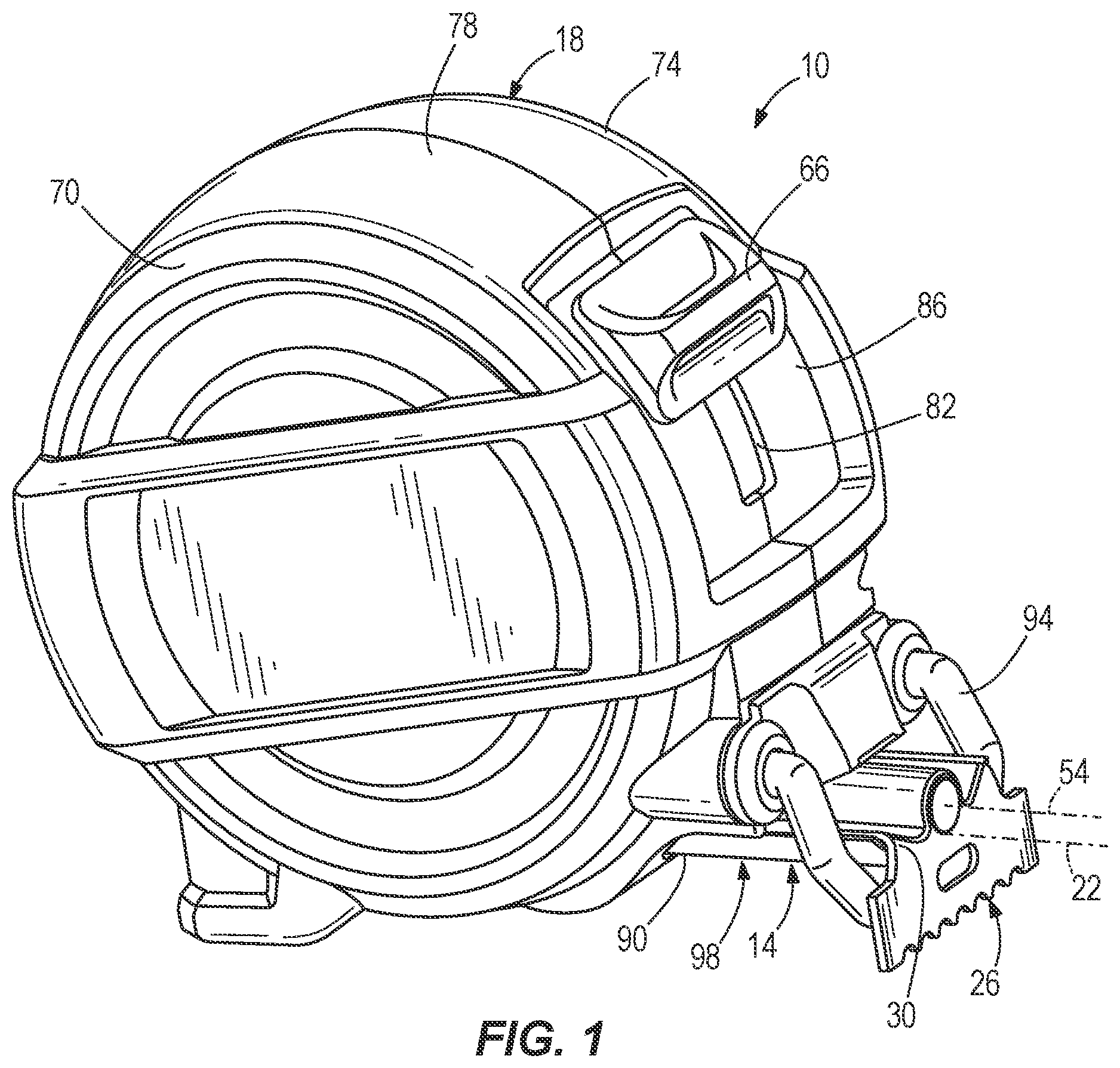Patent US12320634 Figure 1 – Tape measure