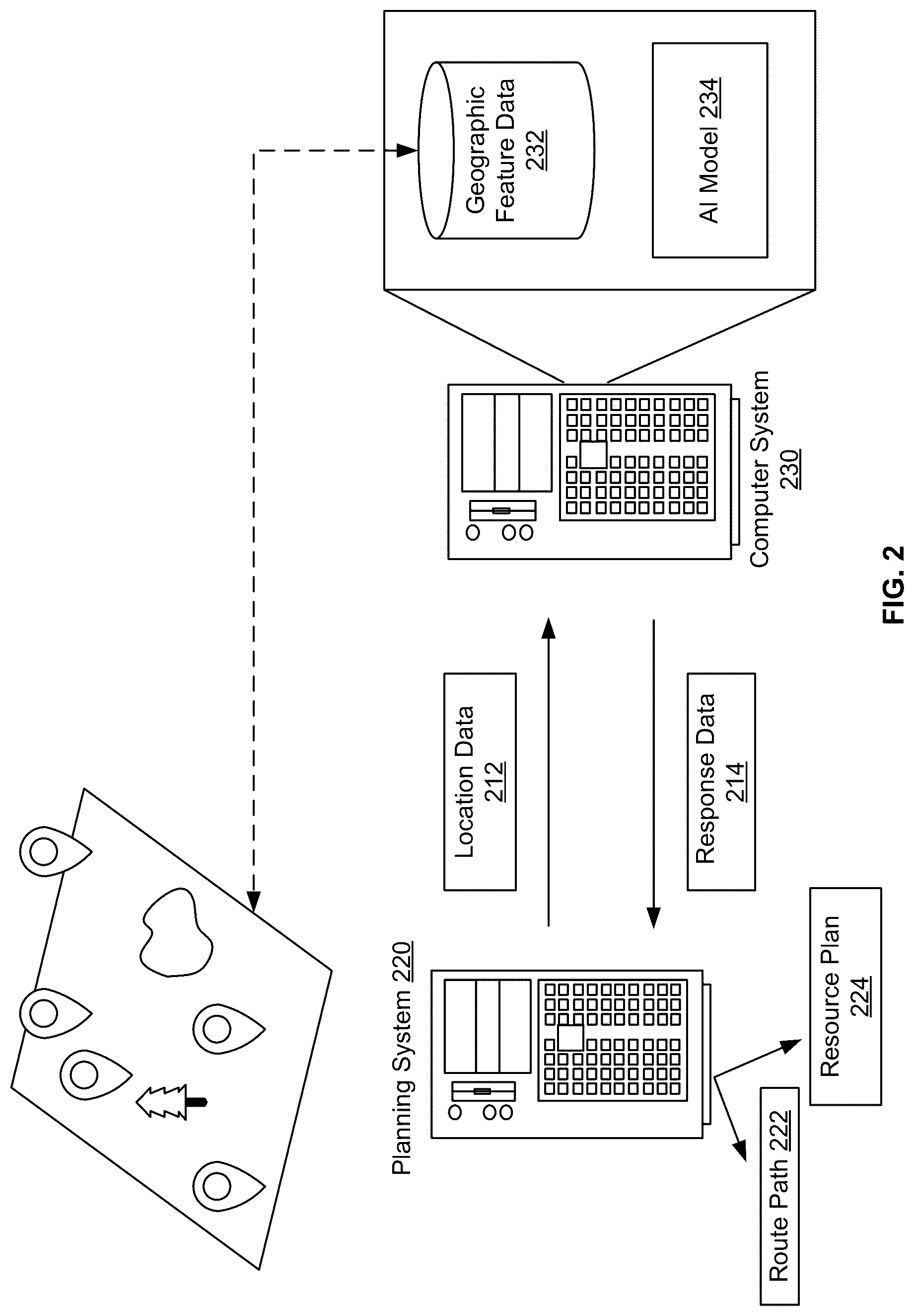 Patent US12320648 Figure 2 – Artificial intelligence model-based travel time estimation