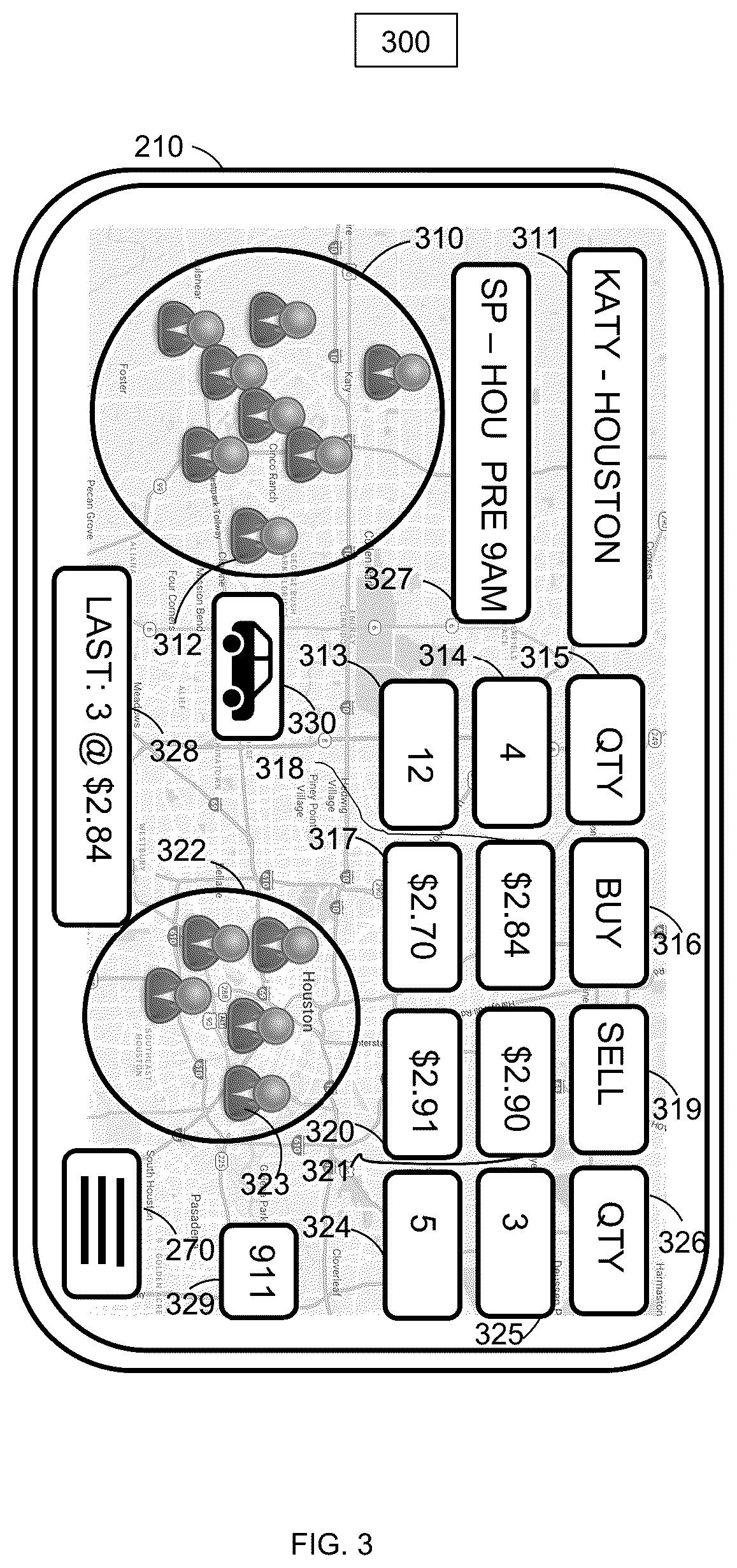Patent US12320654 Figure 3 – Financial swap index method and system on transportation capacity units and trading derivative products based thereon