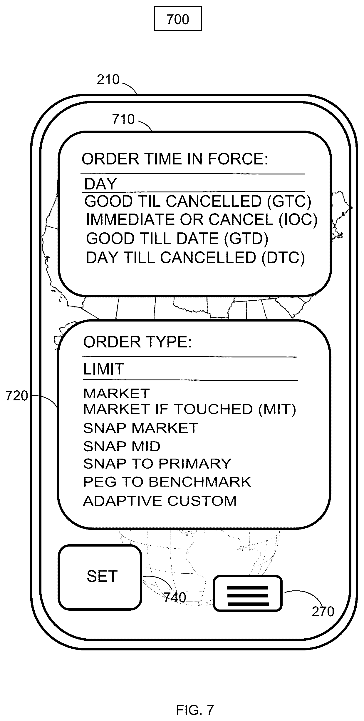Patent US12320654 Figure 7 – Financial swap index method and system on transportation capacity units and trading derivative products based thereon