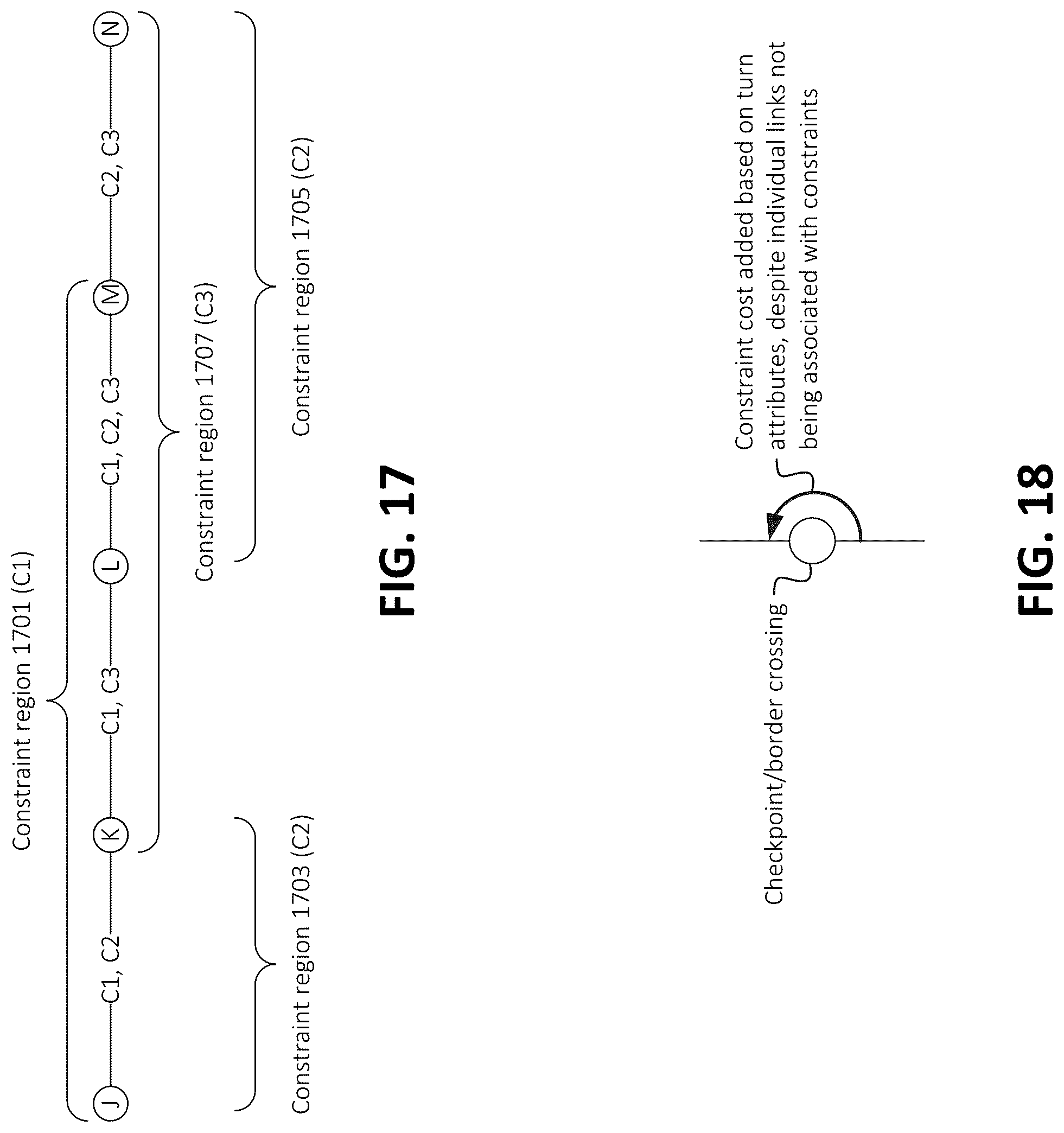 Patent US12320656 Figure 15 – Conditional region-based costing in contraction hierarchies