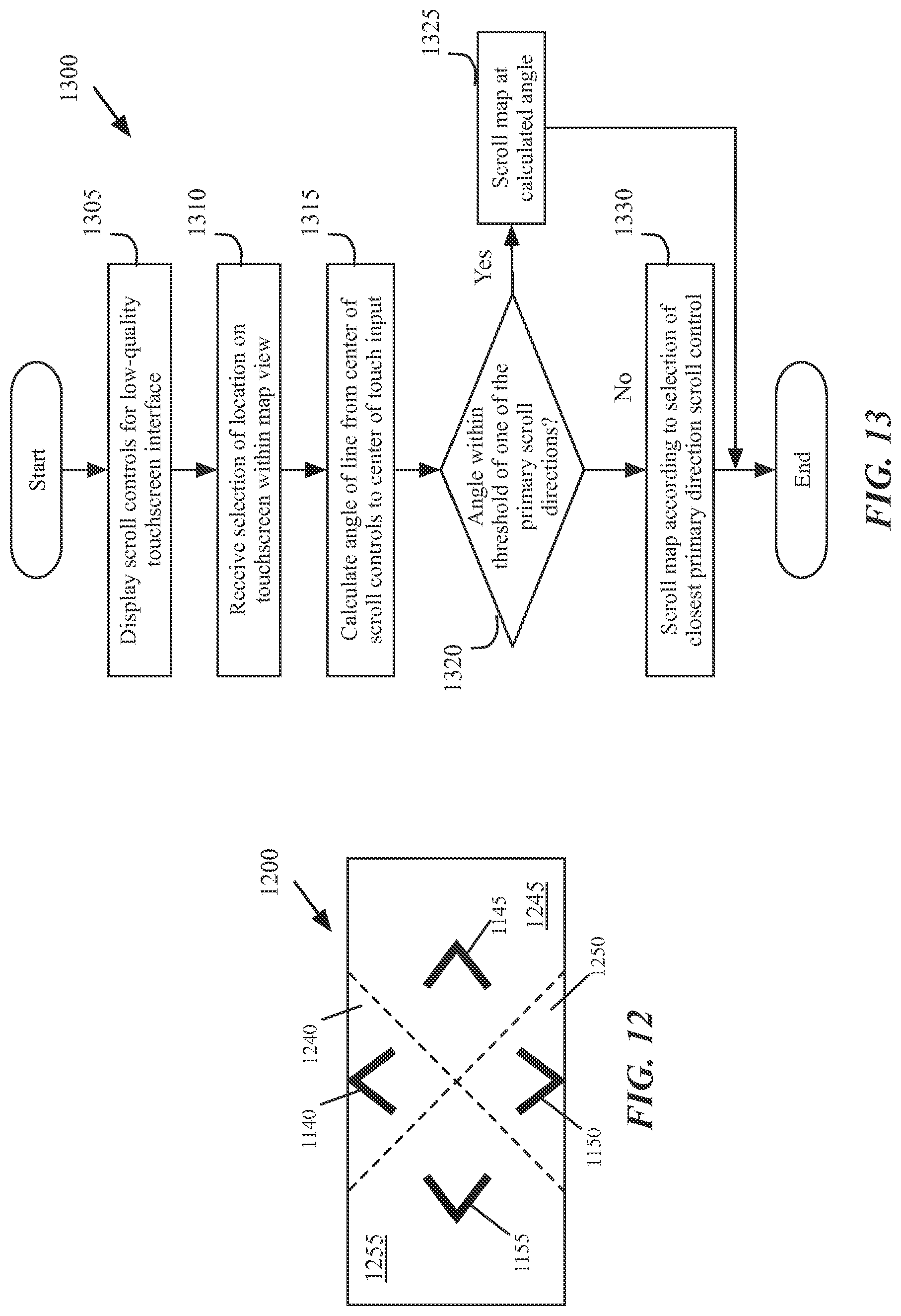 Patent US12320661 Figure 12 – Mapping application with turn-by-turn navigation mode for output to vehicle display