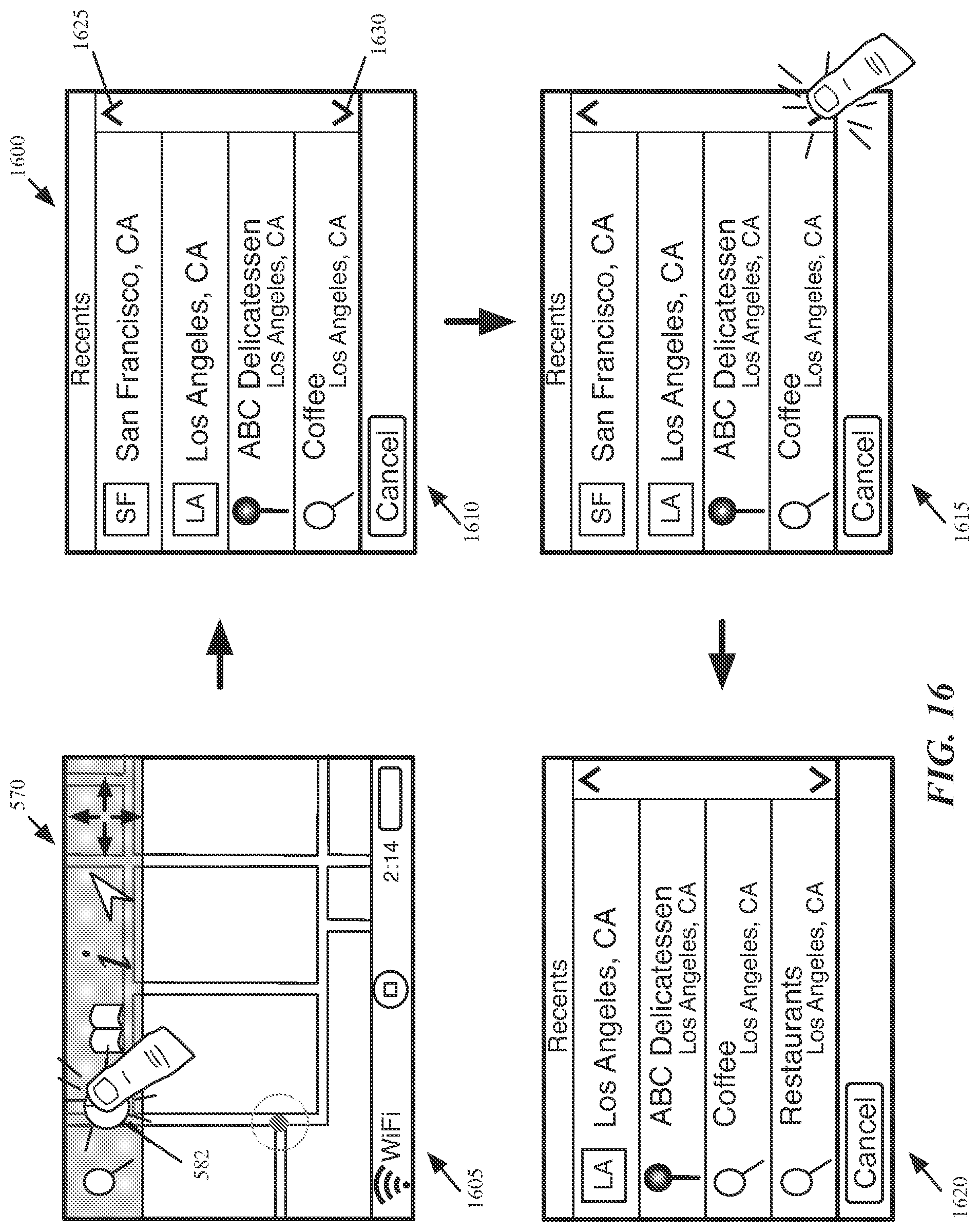 Patent US12320661 Figure 15 – Mapping application with turn-by-turn navigation mode for output to vehicle display