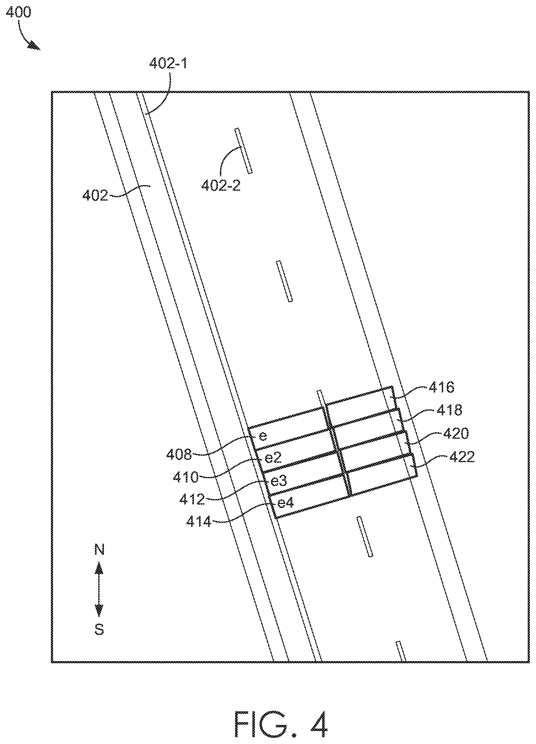Patent US12320667 Figure 4 – Data-intensive electronic map data structures