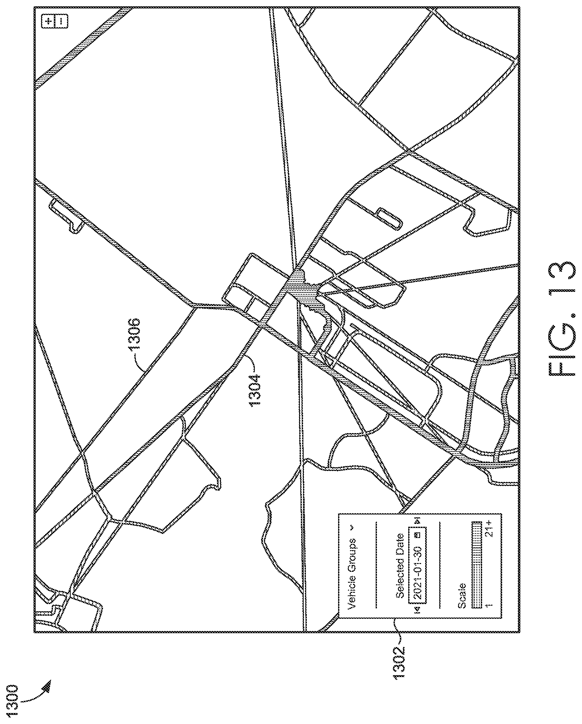 Patent US12320667 Figure 13 – Data-intensive electronic map data structures