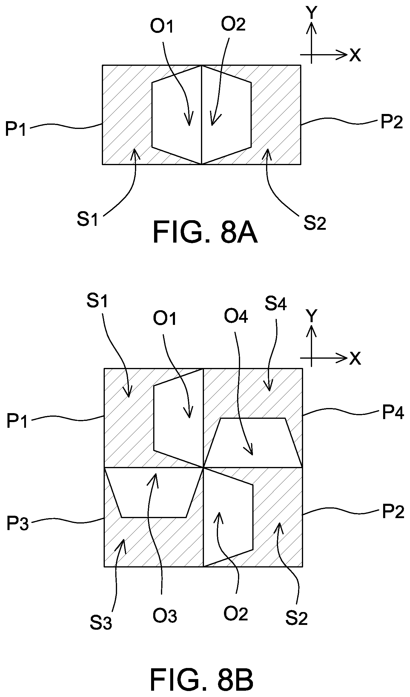 Patent US12320672 Figure 8 – Sensing element having pixels exposed by apertures increasing along different directions