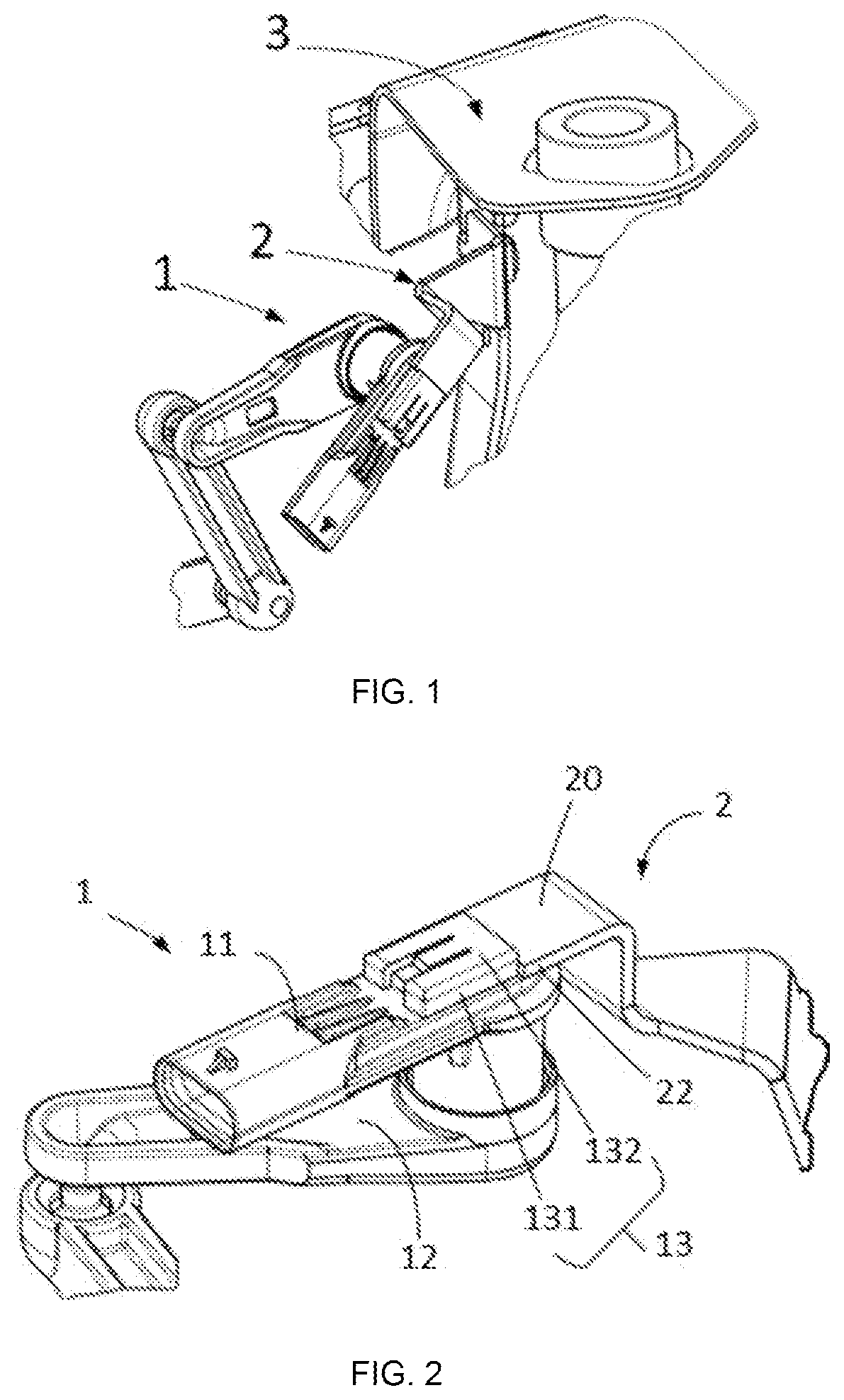 Patent US12320673 Figure 1 – Snap-fit height sensor and height sensor assembly