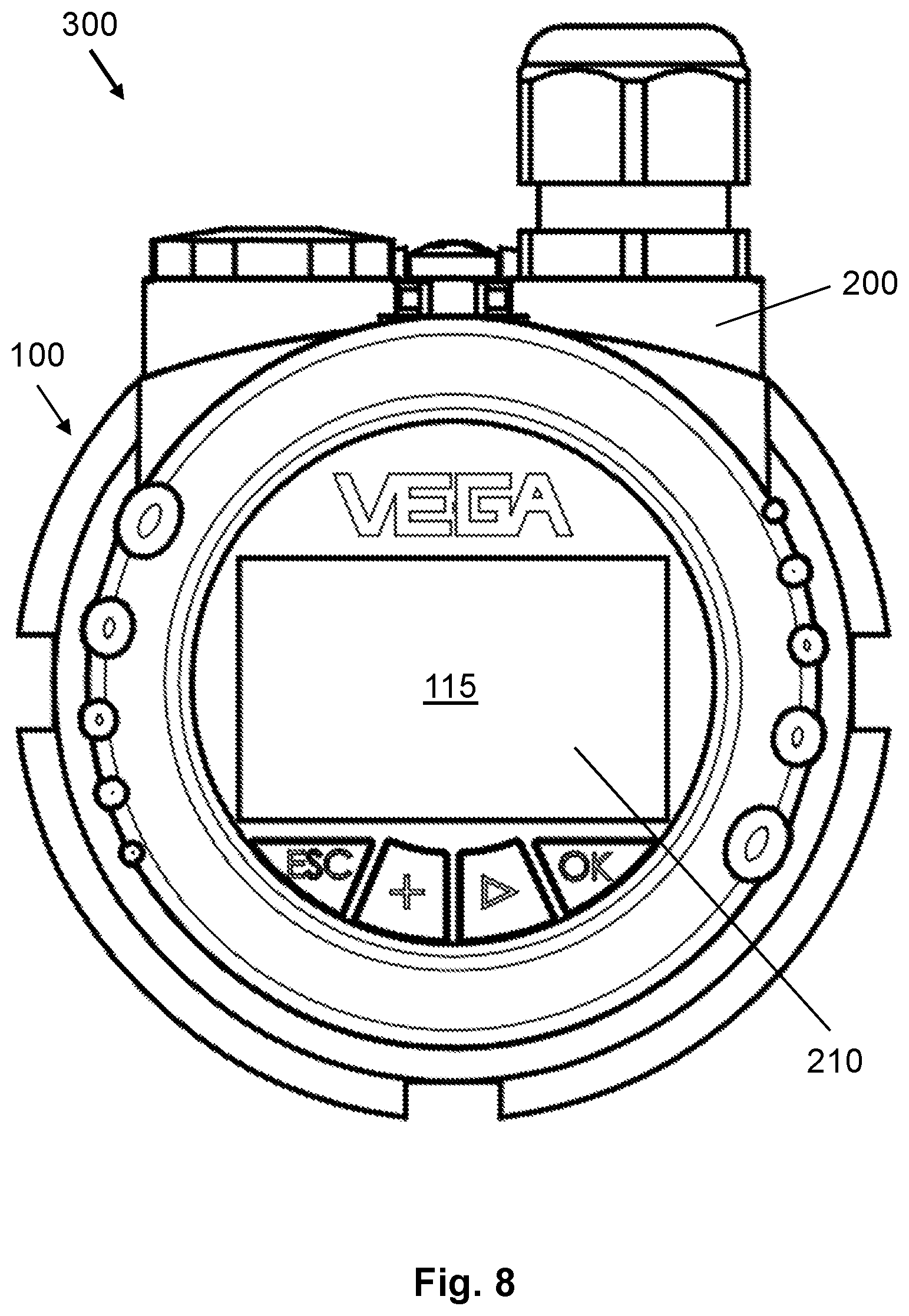Patent US12320674 Figure 6 – Removable display and operating module for a field device