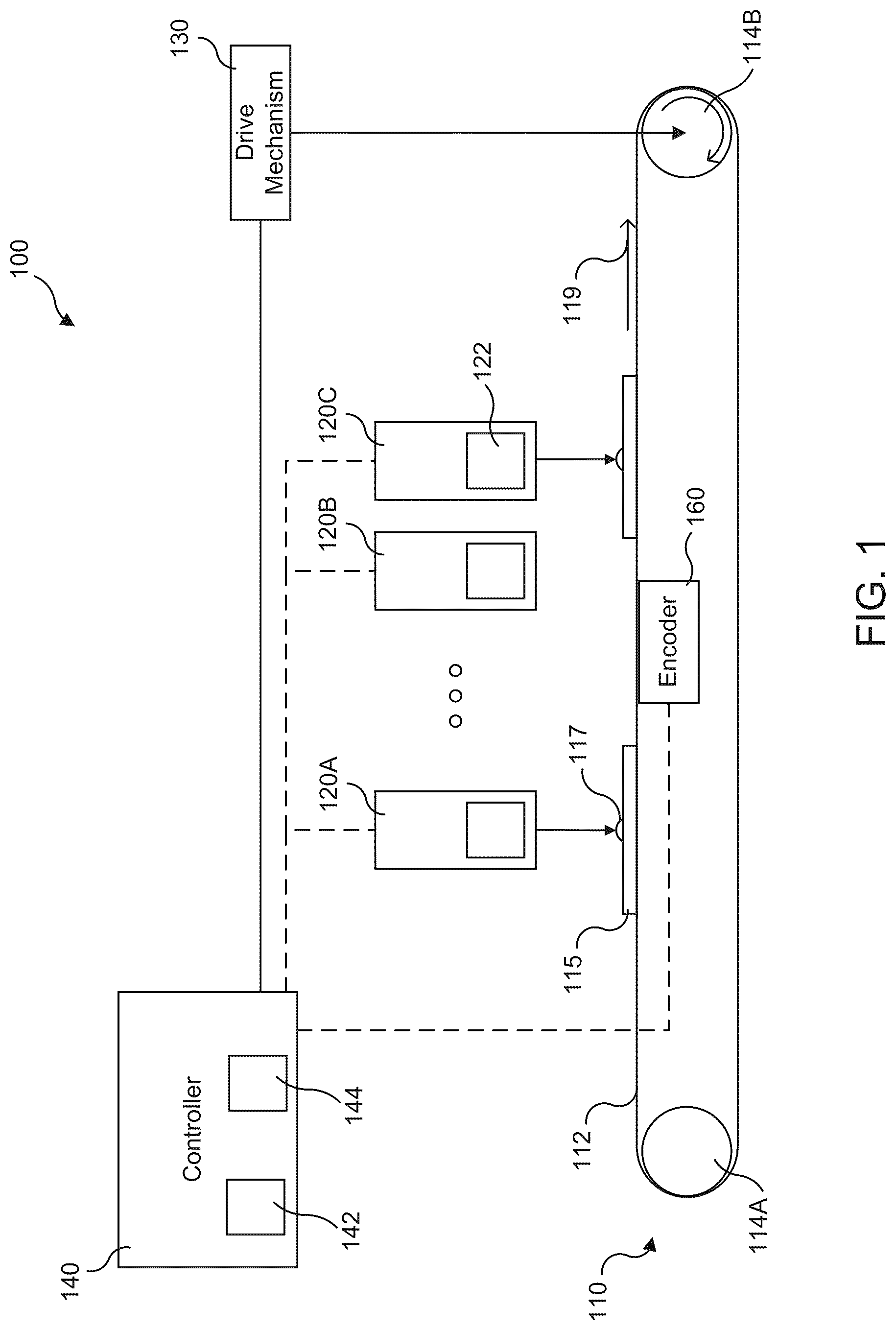 Patent US12320681 Figure 1 – Linear rotary encoder