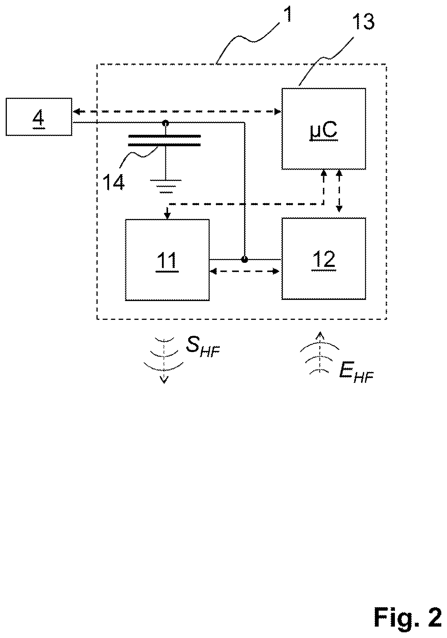 Patent US12320692 Figure 2 – Fill-level measuring device
