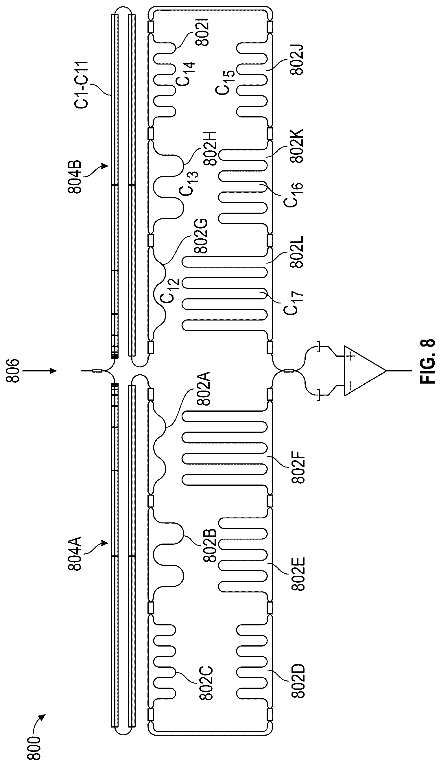 Patent US12320704 Figure 8 – Fourier transform spectrometer