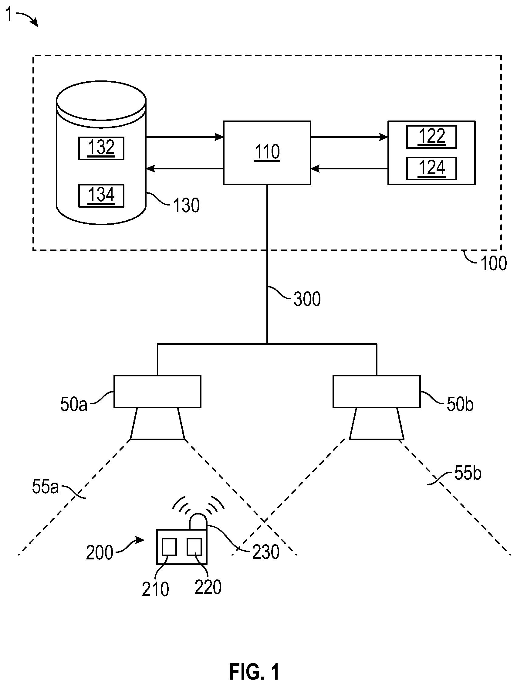 Patent US12320717 Figure 1 – Monitoring system