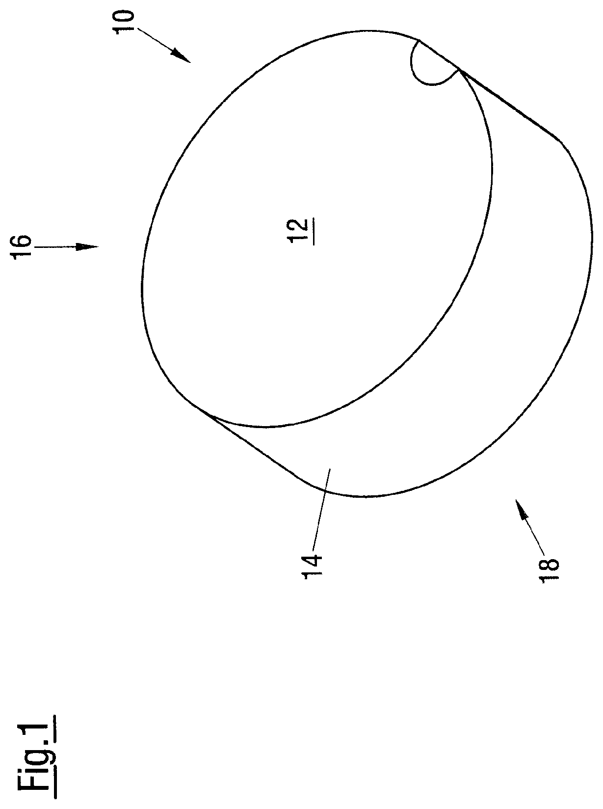 Patent US12320724 Figure 1 – Shaped body and method for producing a shaped body