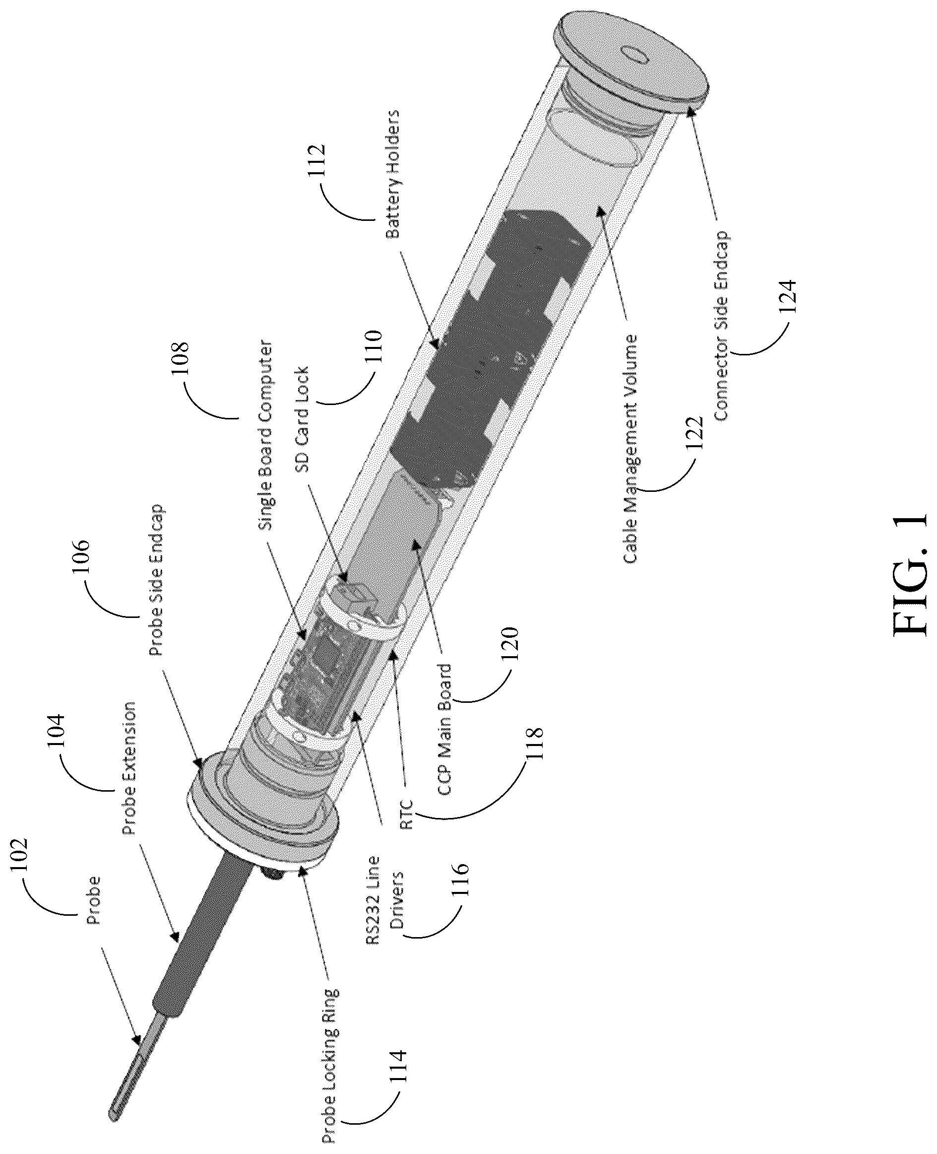 Patent US12320736 Figure 1 – Self-contained conductivity concentration profiling system