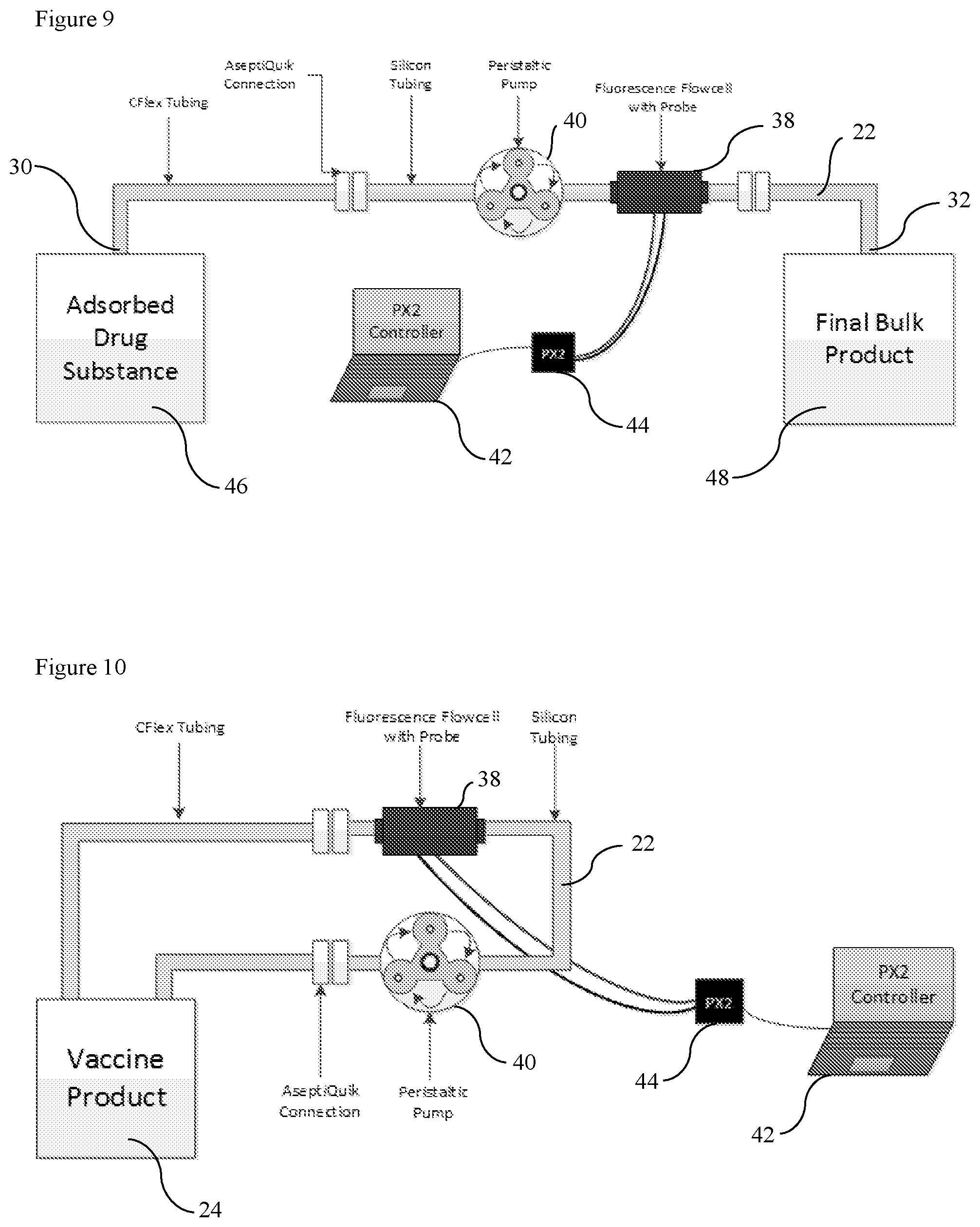 Patent US12320753 Figure 8 – Methods for determining adjuvanted protein concentration and percent adsorption using intrinsic fluorescence