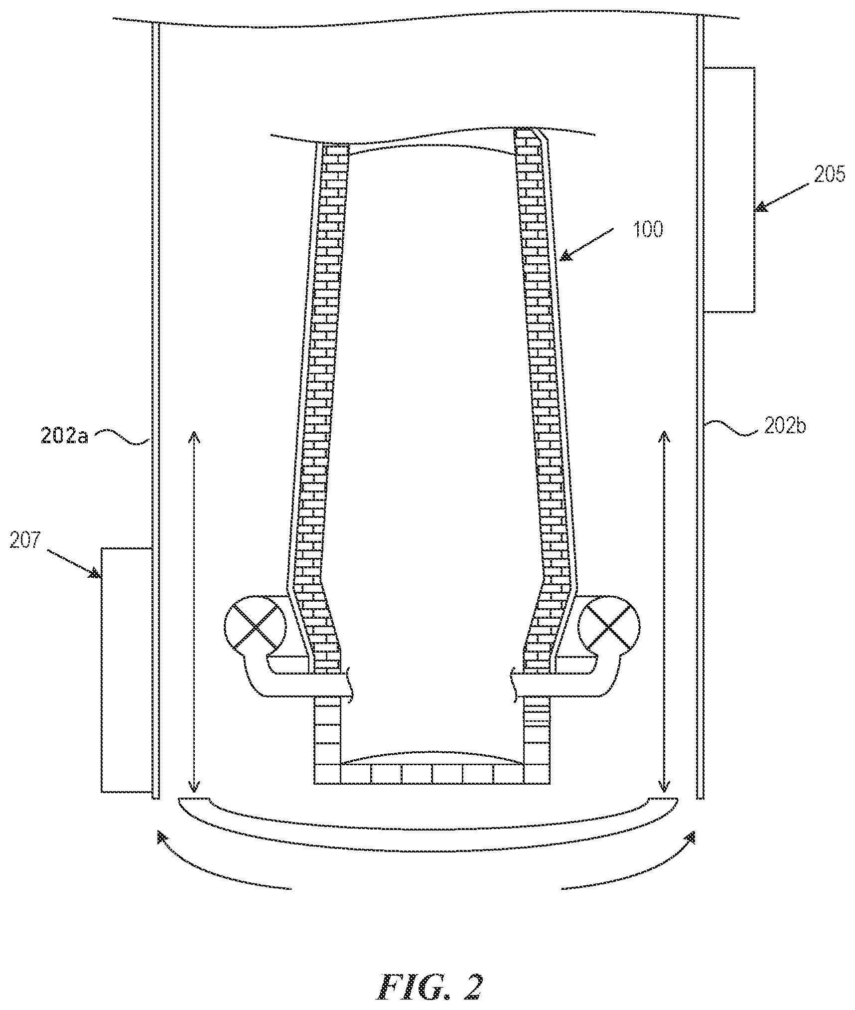 Patent US12320764 Figure 2 – System and methods of charged particle detectors for blast furnace imaging
