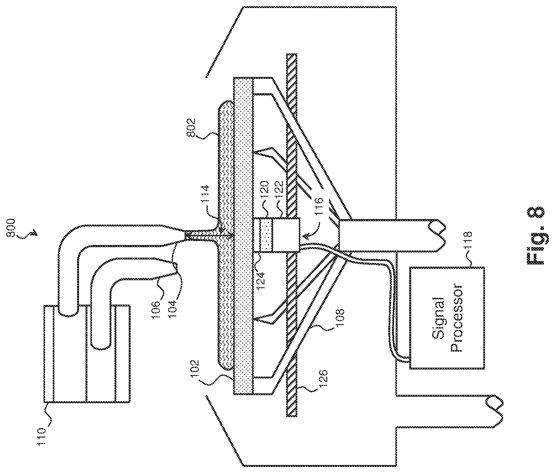 Patent US12320782 Figure 6 – Acoustic measurement of fabrication equipment clearance
