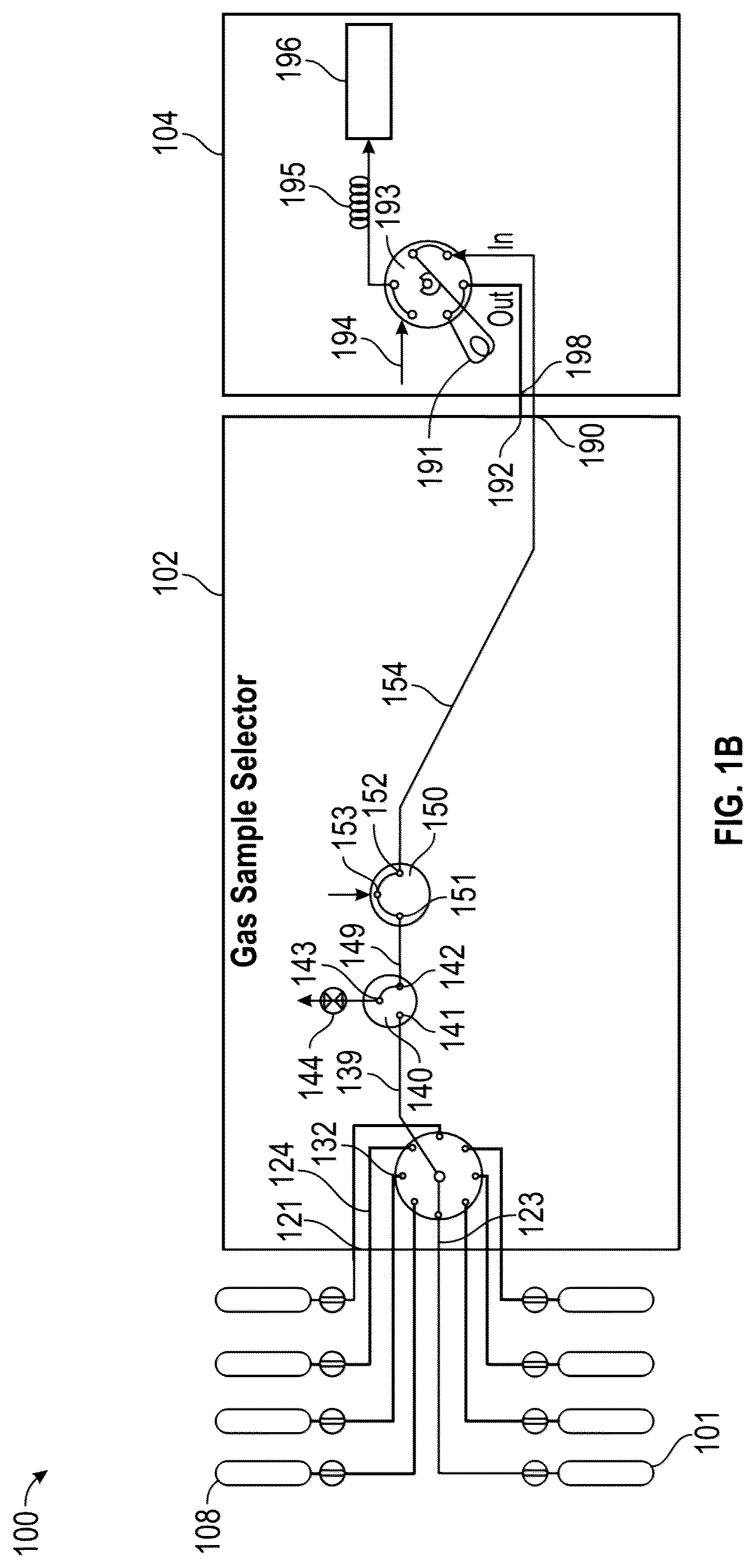 Patent US12320786 Figure 2 – Gas sample selector
