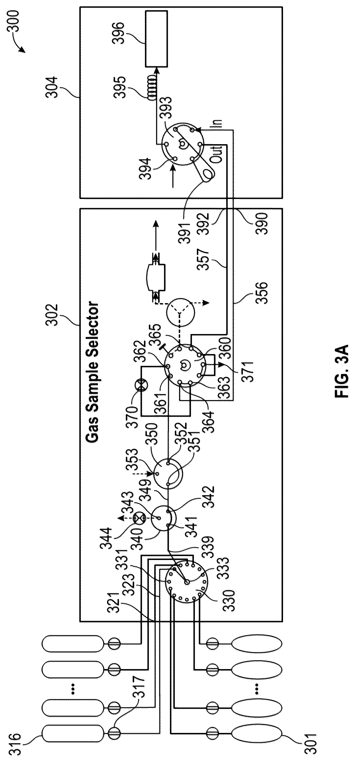 Patent US12320786 Figure 5 – Gas sample selector