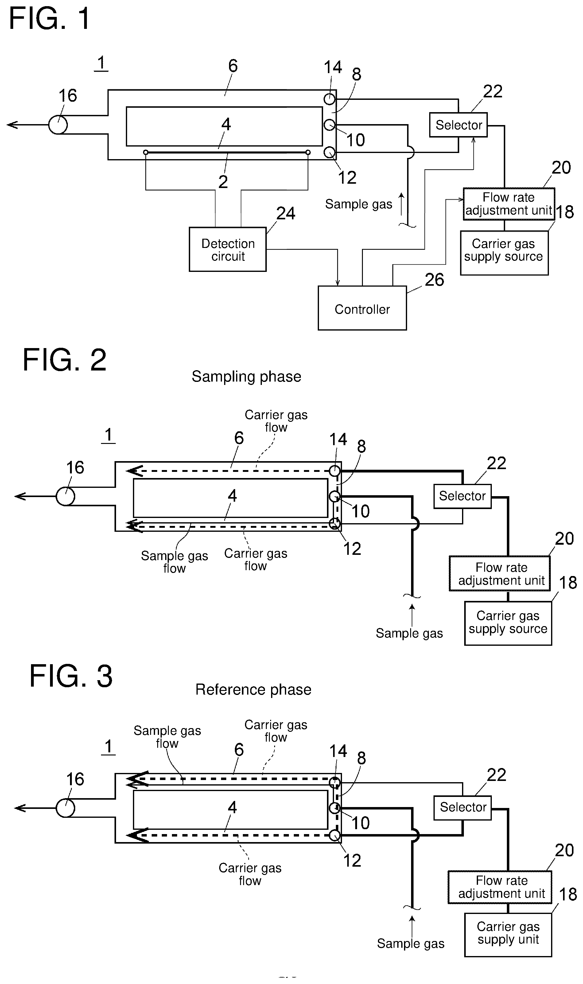 Patent US12320789 Figure 1 – Thermal conductivity detector