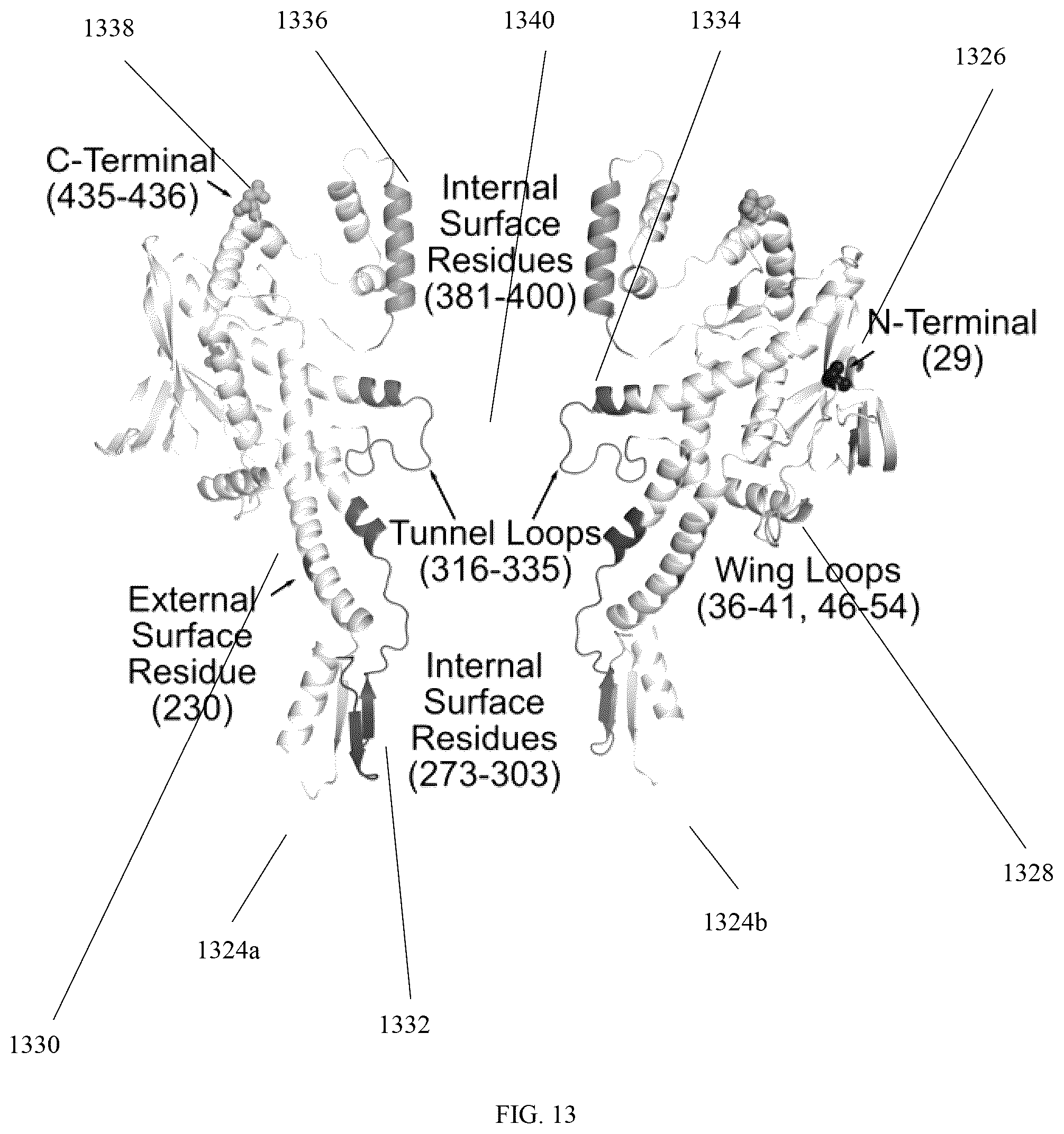 Patent US12320796 Figure 13 – Lipid-free anchoring of thermophilic bacteriophage G20c portal adapter into solid-state nanopores