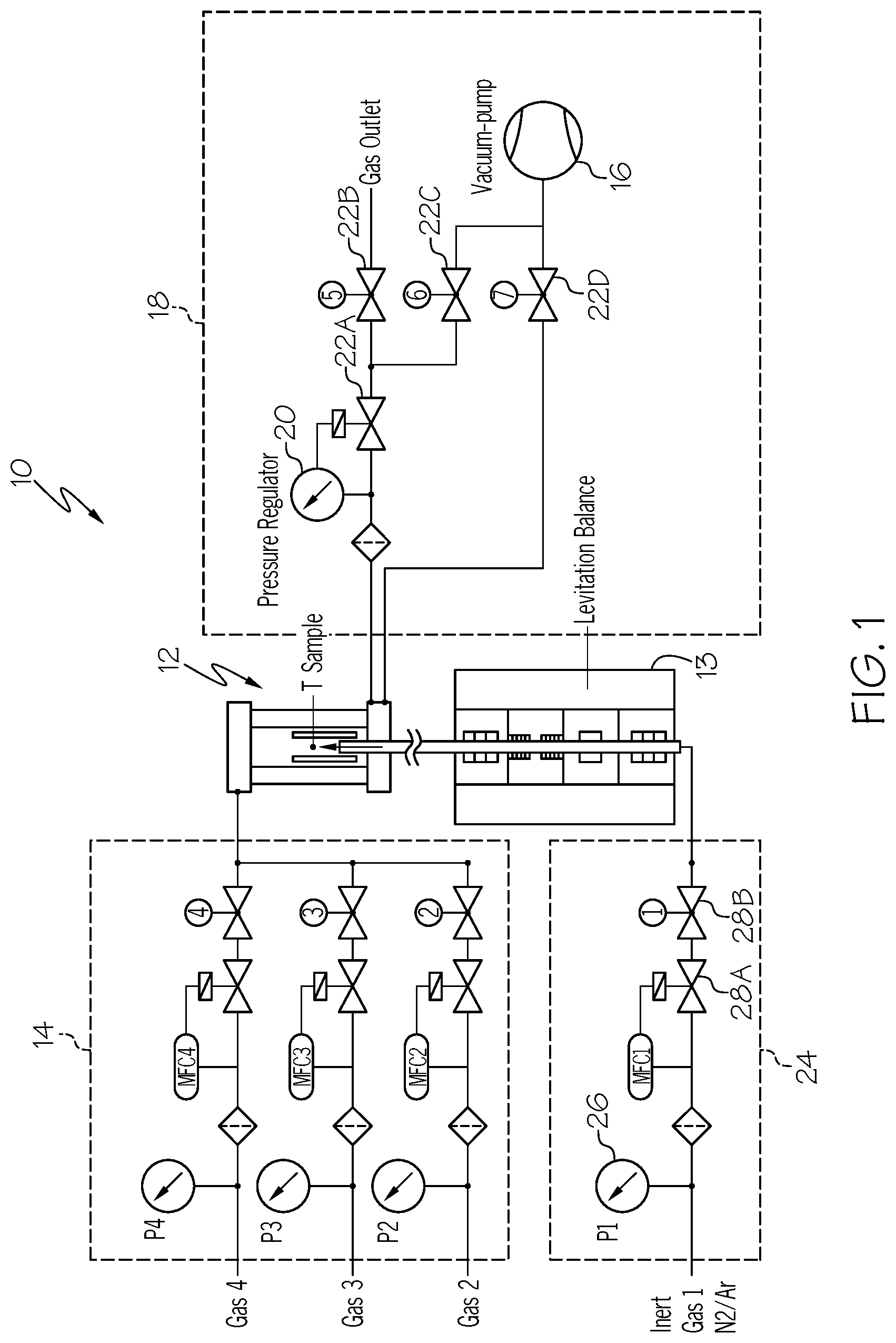 Patent US12320822 Figure 1 – Evaporator for a thermogravimetric analyzer