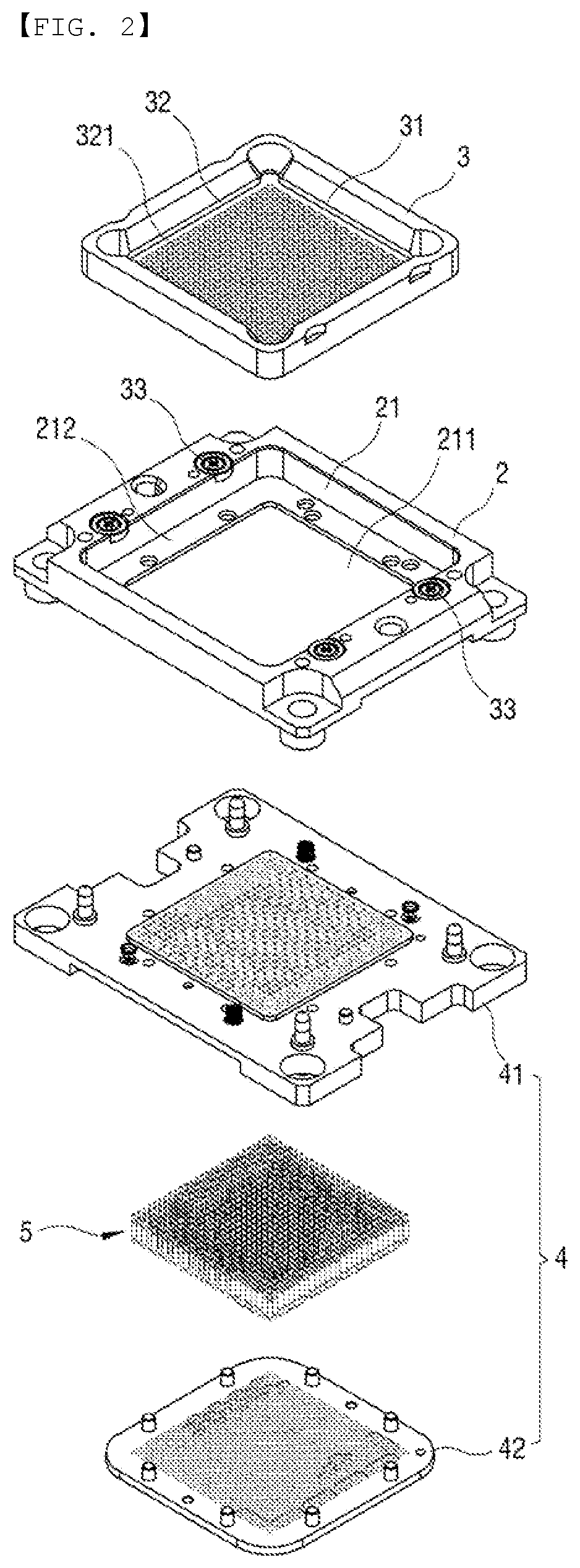Patent US12320827 Figure 2 – Test socket and method of fabricating the same