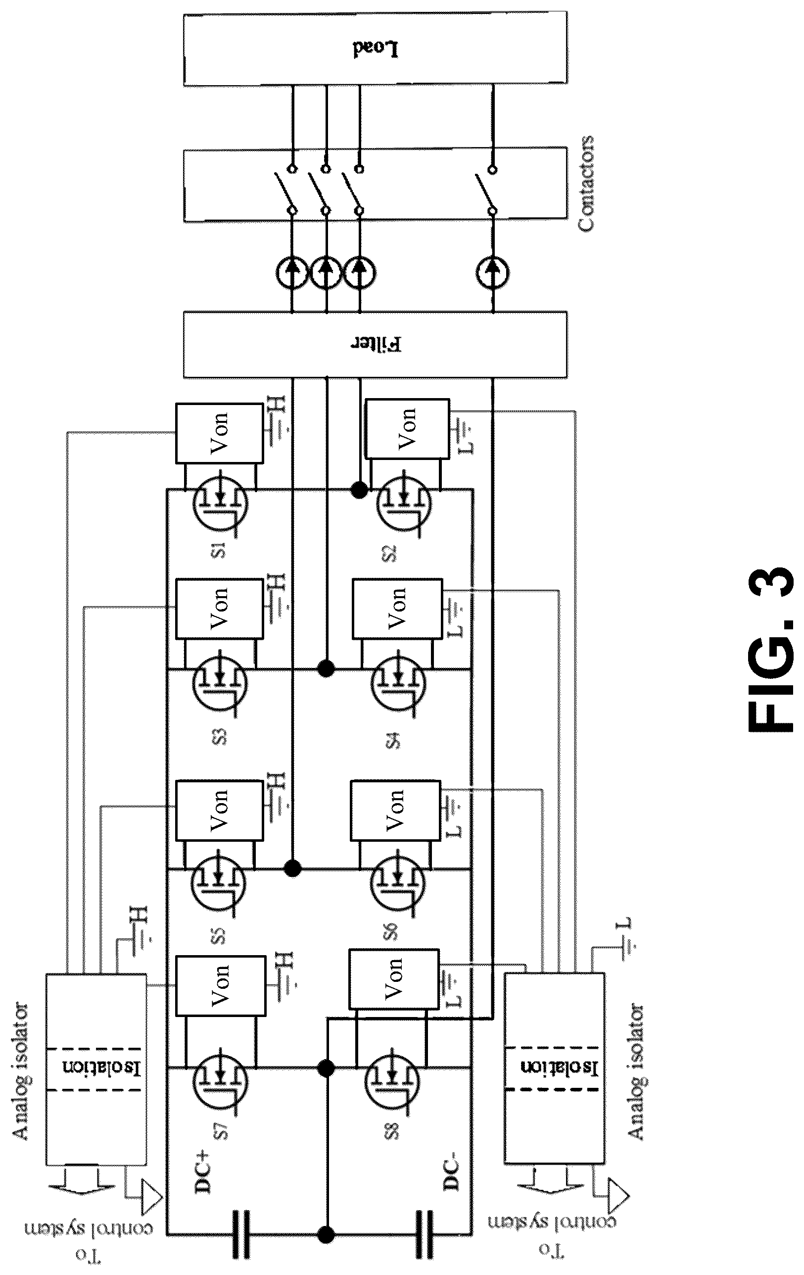 Patent US12320829 Figure 3 – On-state voltage measurement of high-side and low-side power transistors in a half-bridge for in-situ prognostics