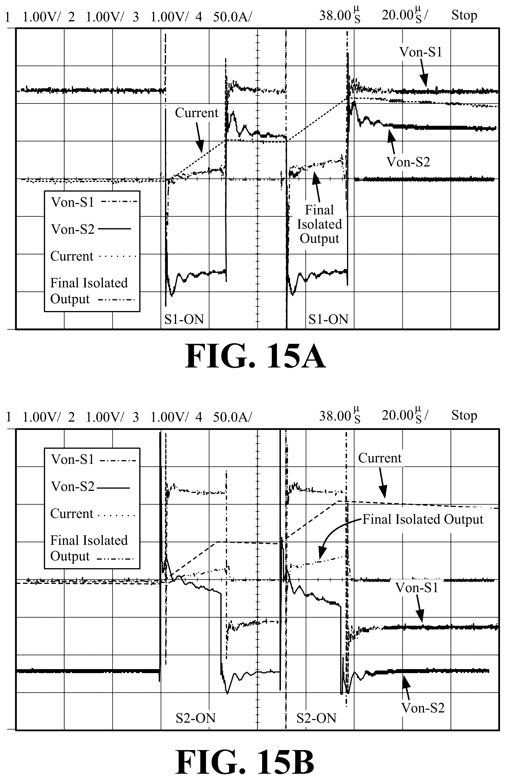 Patent US12320829 Figure 13 – On-state voltage measurement of high-side and low-side power transistors in a half-bridge for in-situ prognostics