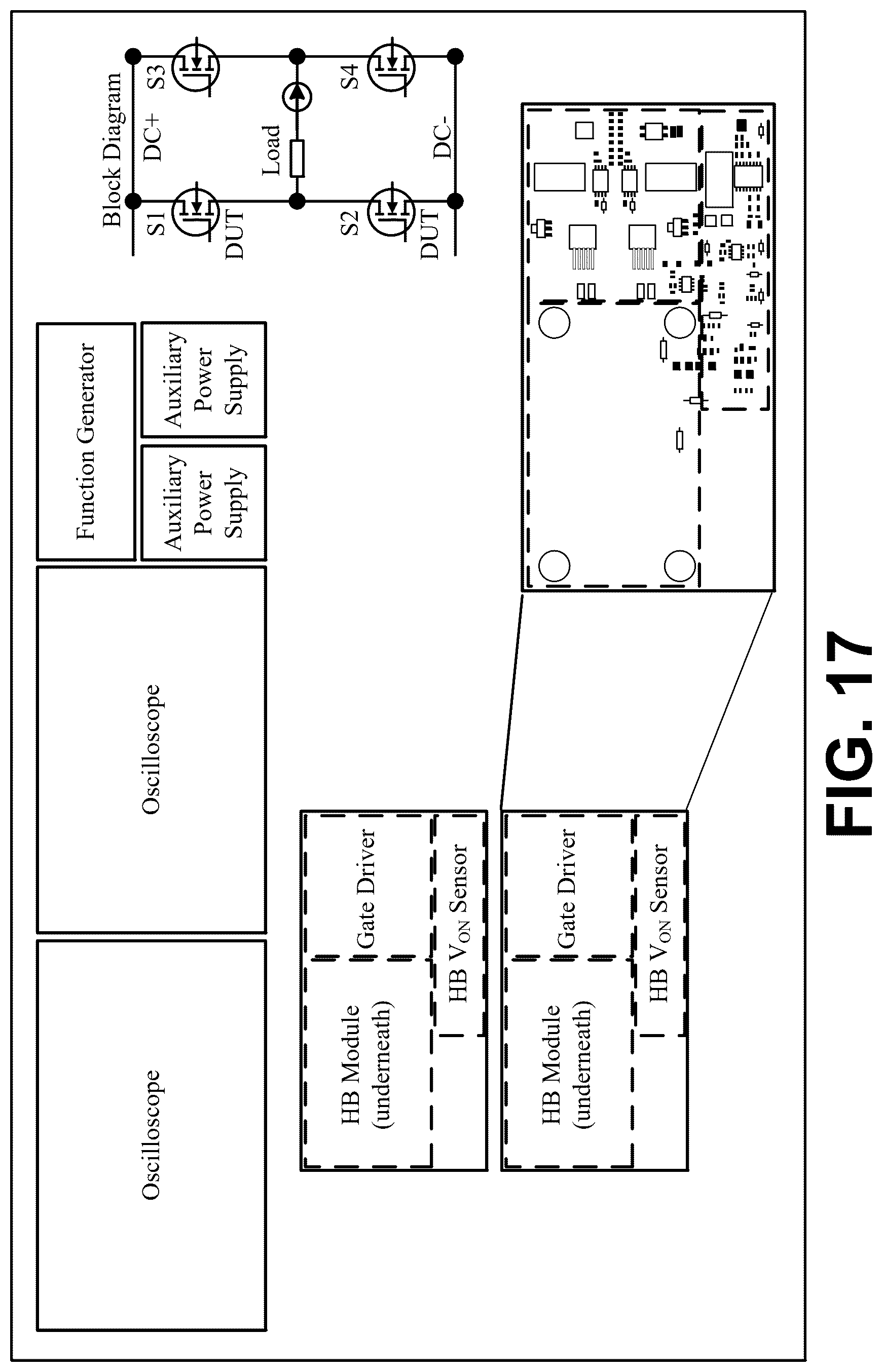 Patent US12320829 Figure 15 – On-state voltage measurement of high-side and low-side power transistors in a half-bridge for in-situ prognostics
