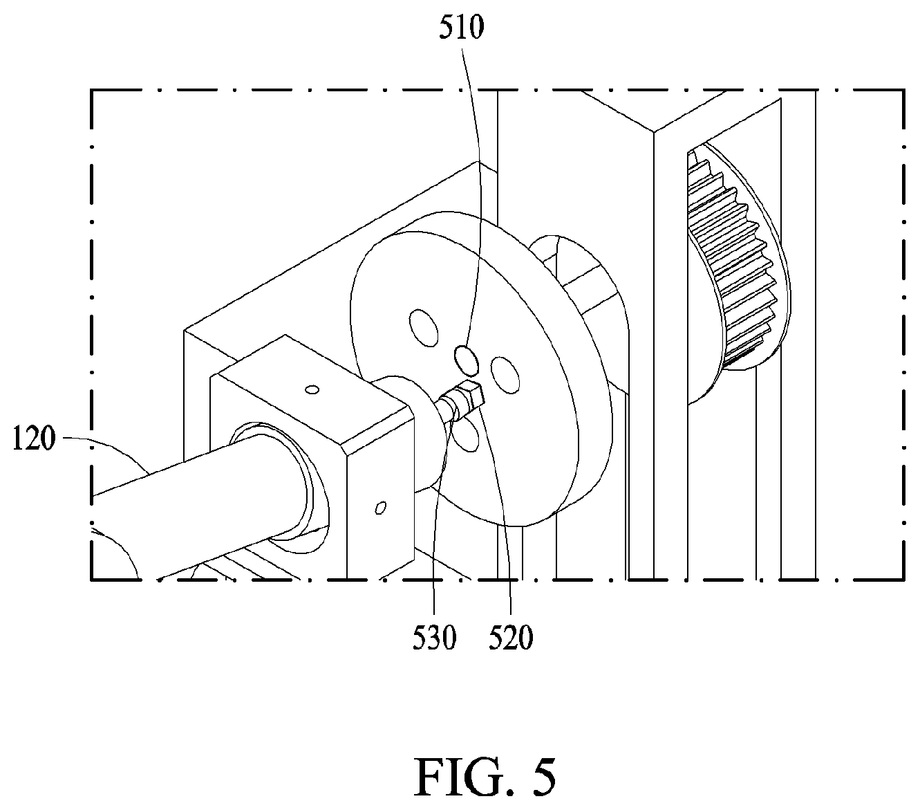 Patent US12320831 Figure 5 – Mode stirring device