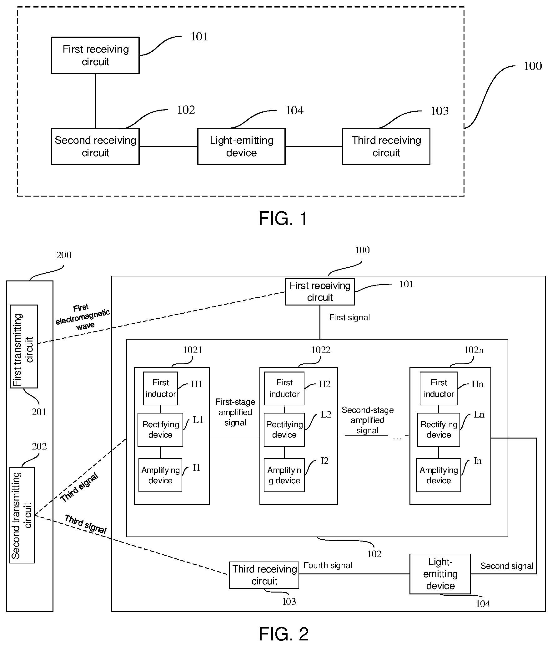 Patent US12320832 Figure 1 – Signal receiving device, signal identification system and method