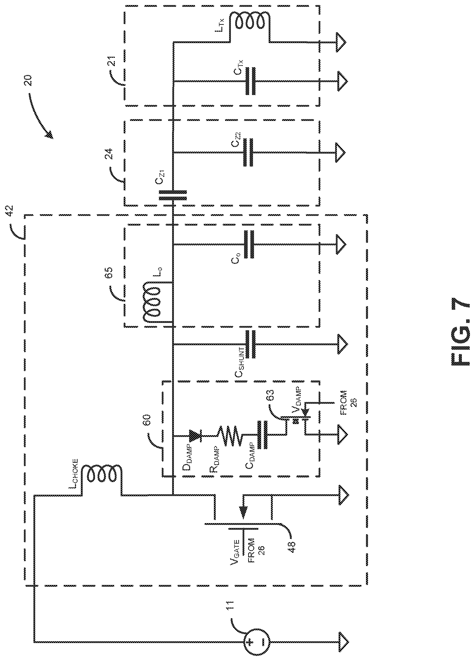 Patent US12320838 Figure 7 – Testing device for electronic devices with in-band virtualized wired communications