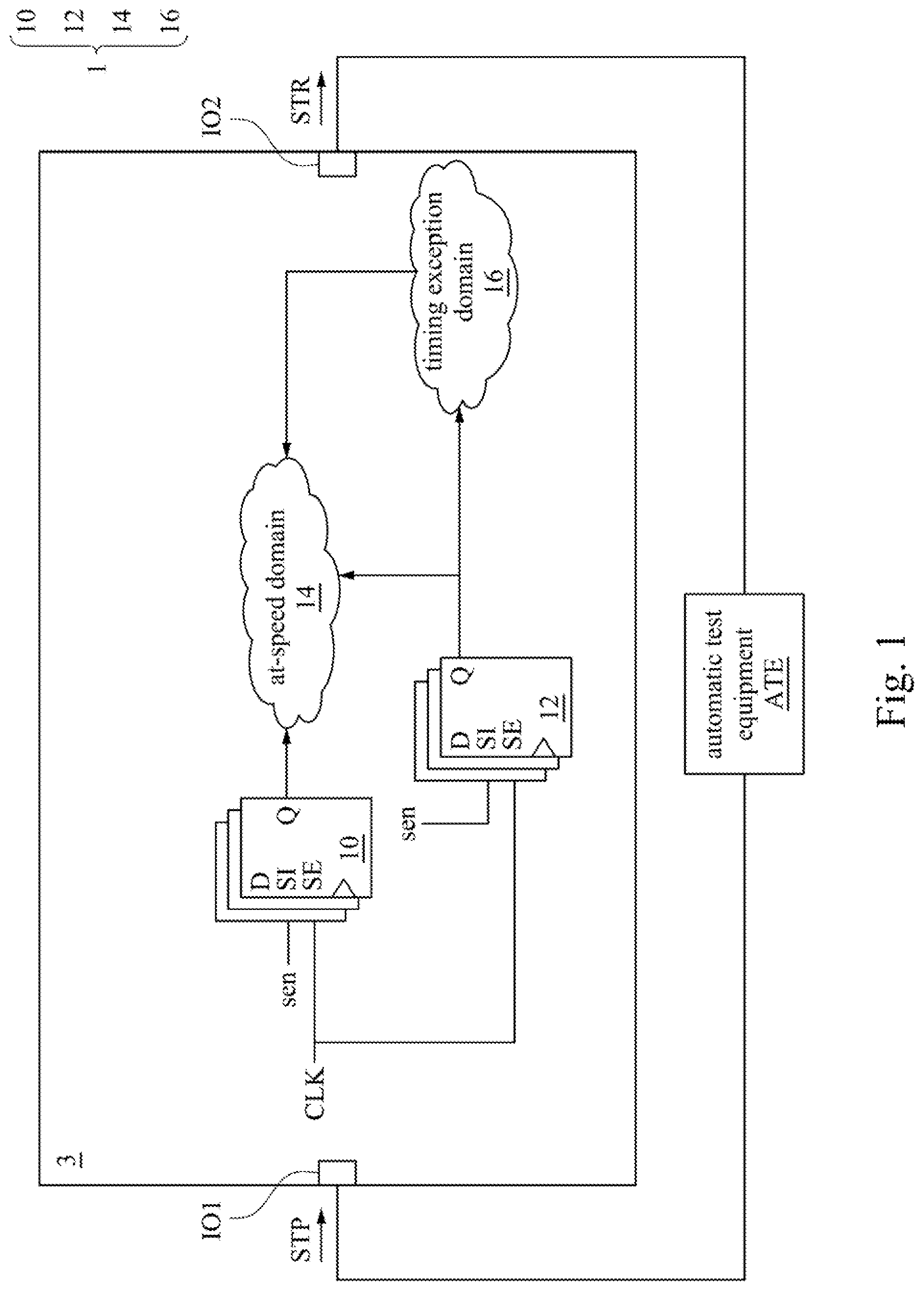 Patent US12320849 Figure 1 – Clock control circuit and method