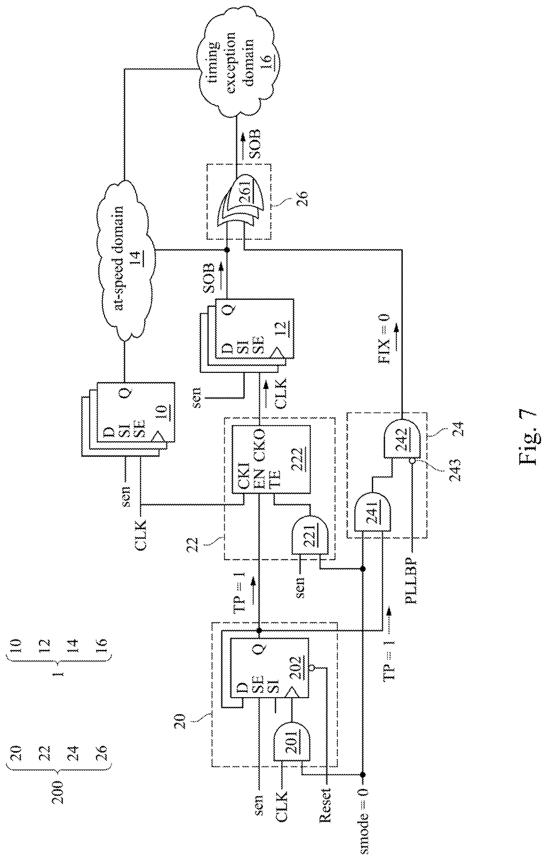 Patent US12320849 Figure 8 – Clock control circuit and method
