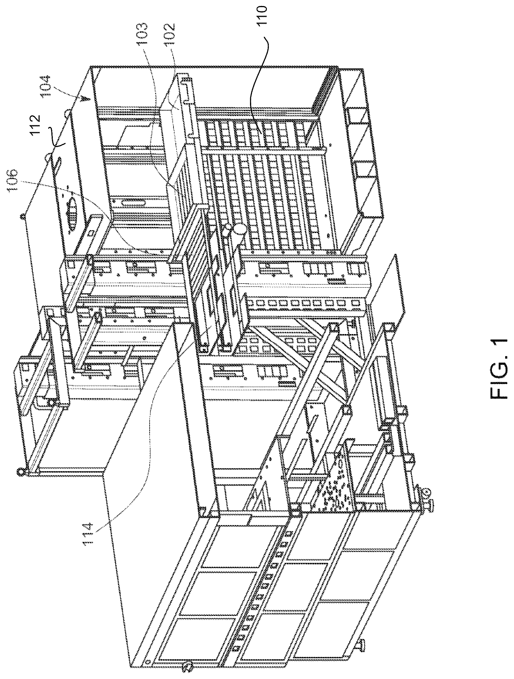 Patent US12320852 Figure 1 – Passive carrier-based device delivery for slot-based high-volume semiconductor test system