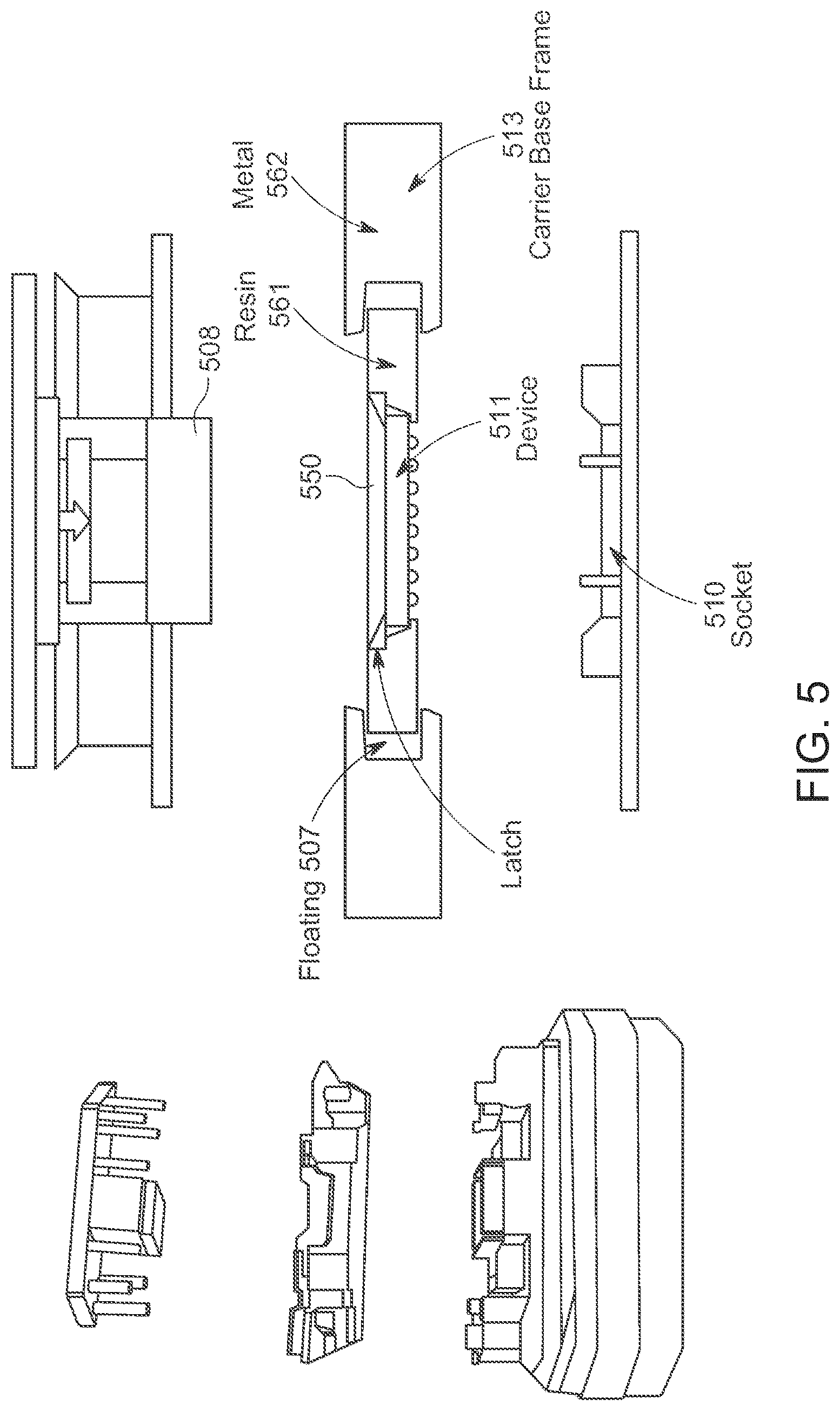 Patent US12320852 Figure 7 – Passive carrier-based device delivery for slot-based high-volume semiconductor test system